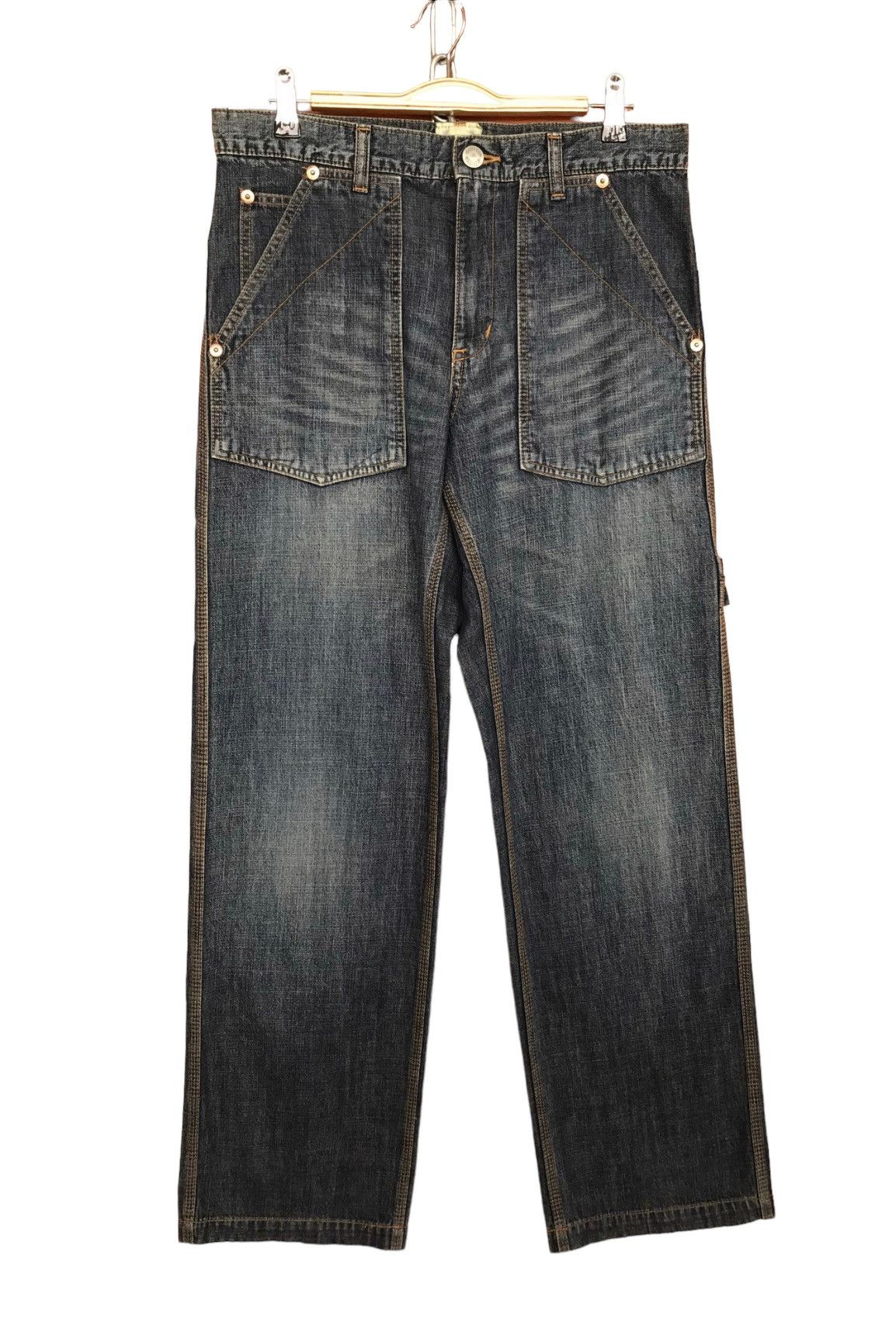 Vintage Vintage Houston Japan Carpenter Fatigue Denim Jeans Size US 32 / EU 48 - 1 Thumbnail