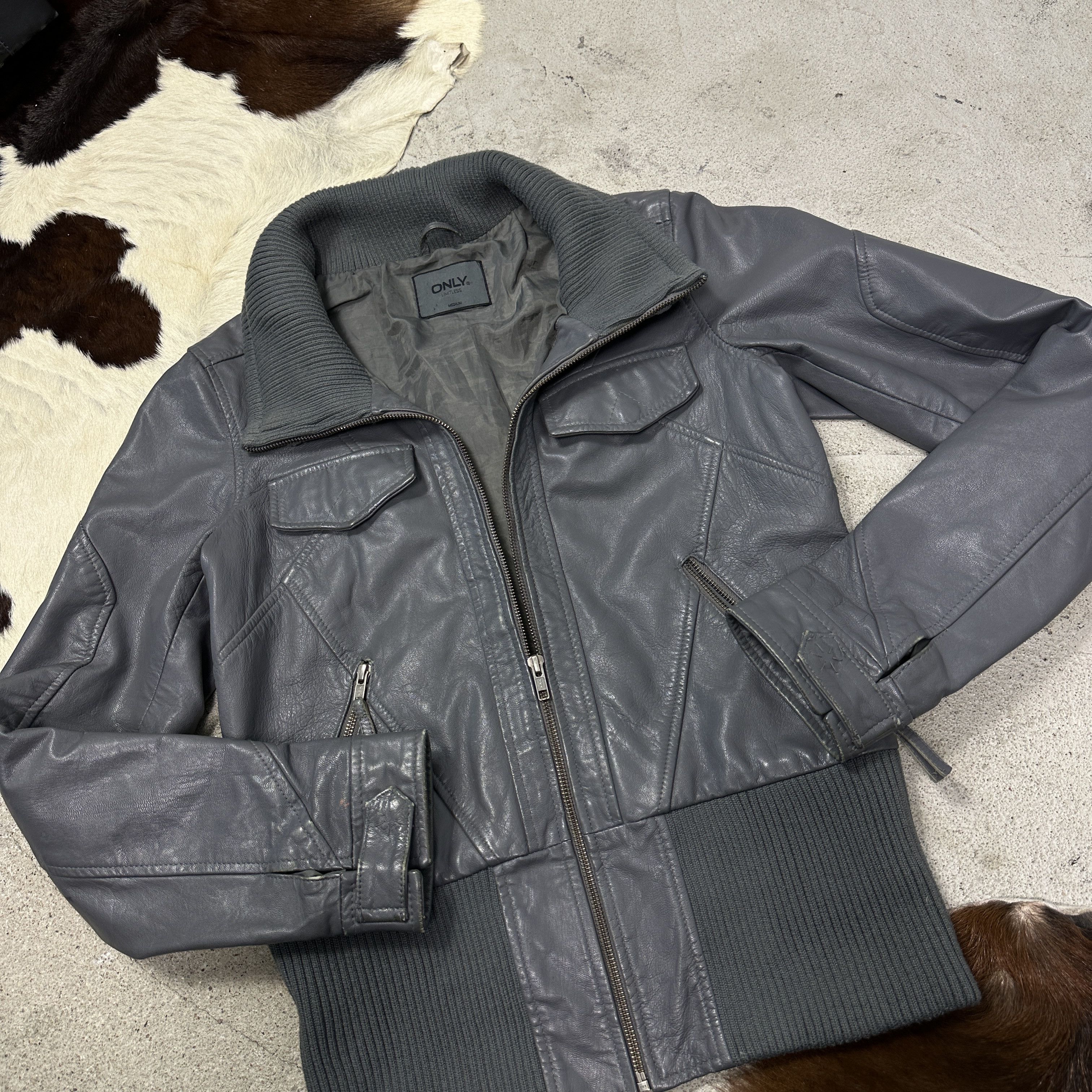 Vintage Vintage Leather Biker Moto Racing Big Collar Jacket 00s Size US M / EU 48-50 / 2 - 11 Thumbnail