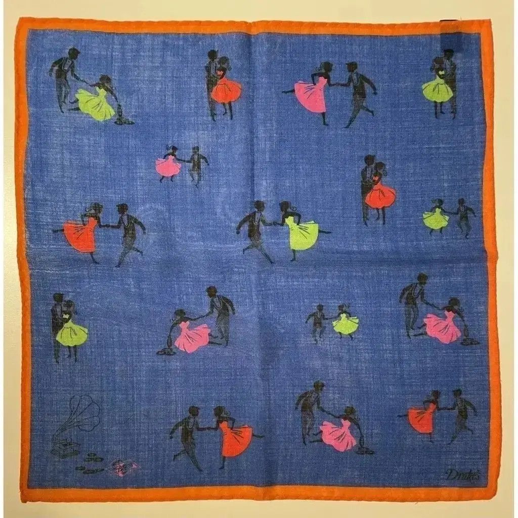 Vintage Wool scarf, Drake's Size ONE SIZE - 3 Thumbnail