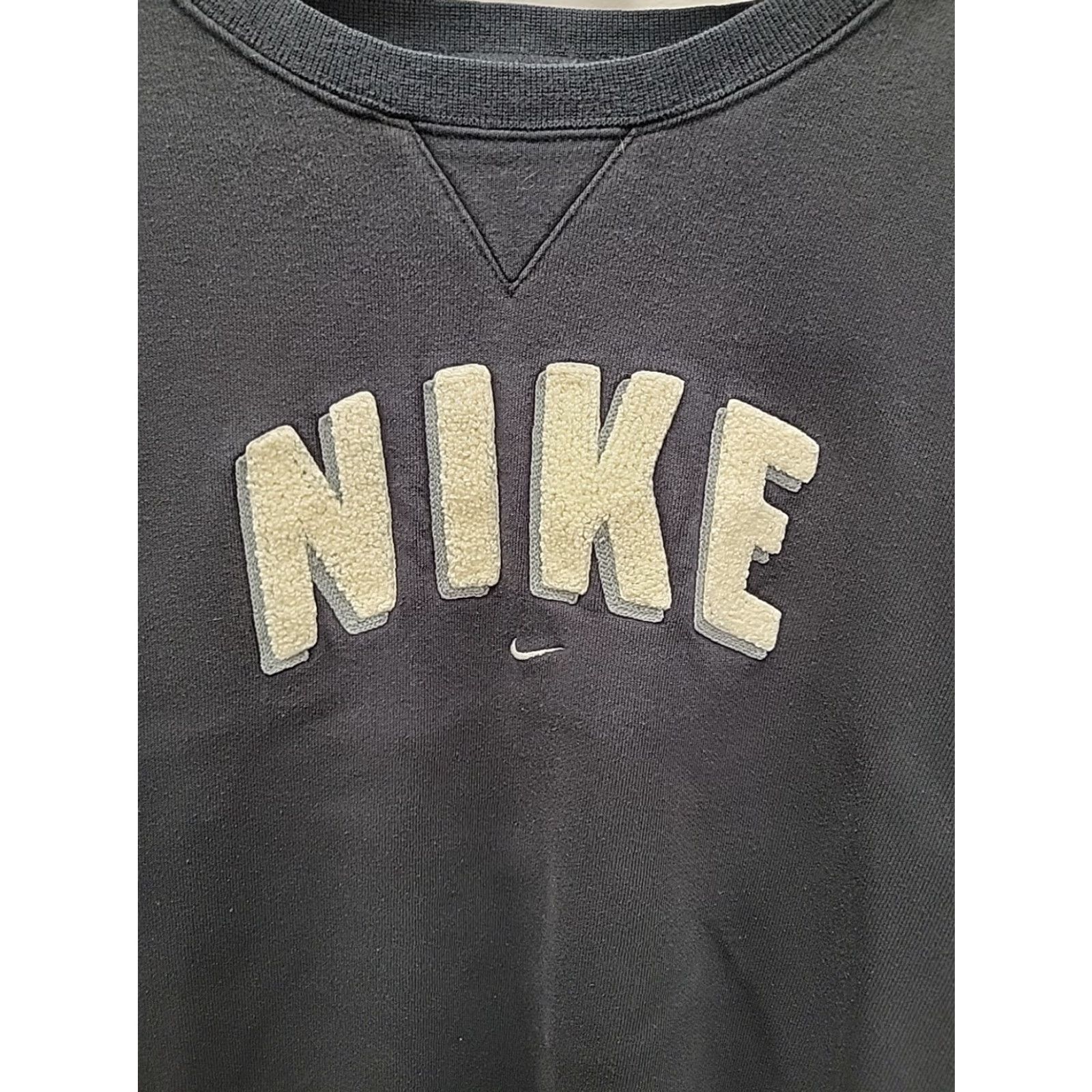 Nike VINTAGE Nike Hoodie Mens 2XL Black Logo Swoosh Big Spell Out Center Pullover Size US XXL / EU 58 / 5 - 2 Thumbnail