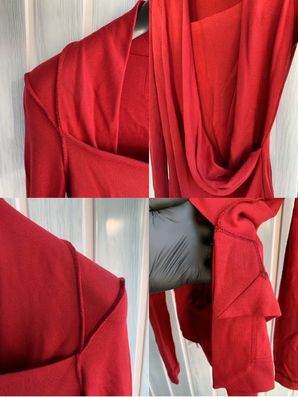 Designer × Vivienne Westwood Vivienne Westwood Anglomania Red Asymmetric Wrap Blouse Size S / US 4 / IT 40 - 22 Thumbnail