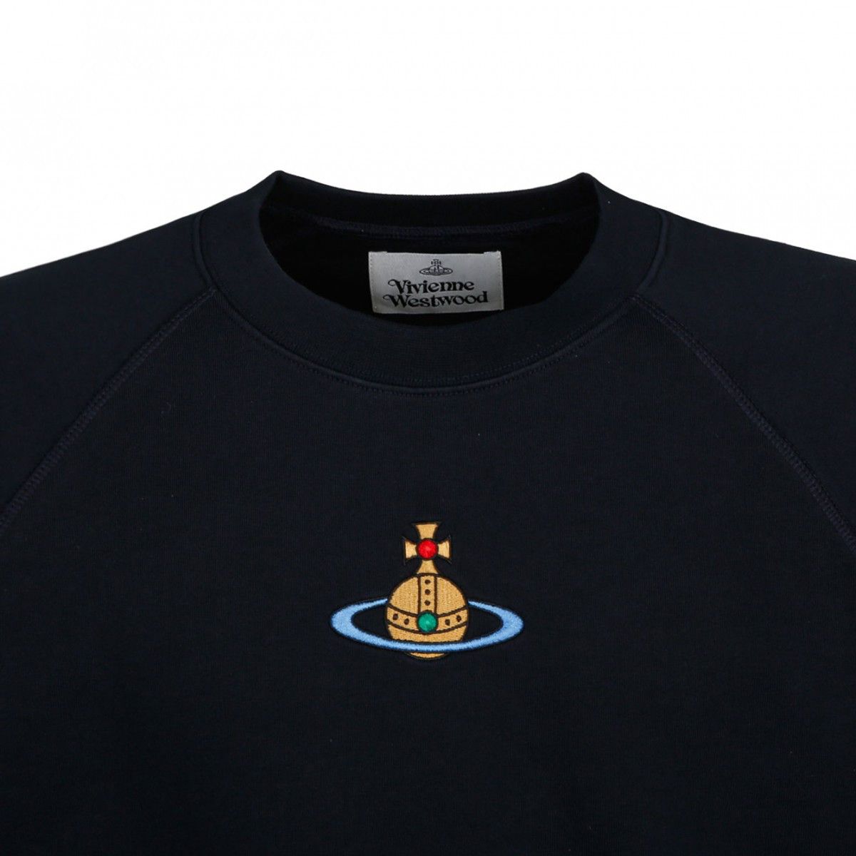 Vivienne Westwood o1s22i1n0924 Organic Cotton Sweatshirt in Navy Blue Size L / US 10 / IT 46 - 3 Thumbnail