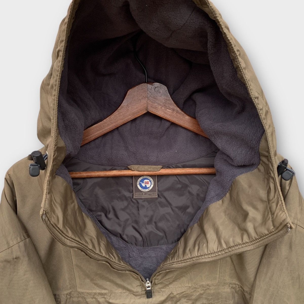 Napapijri NAPAPIJRI GEOGRAPHIC RAINFOREST ANORAK NYLON JACKET BROWN Size US XL / EU 56 / 4 - 12 Thumbnail