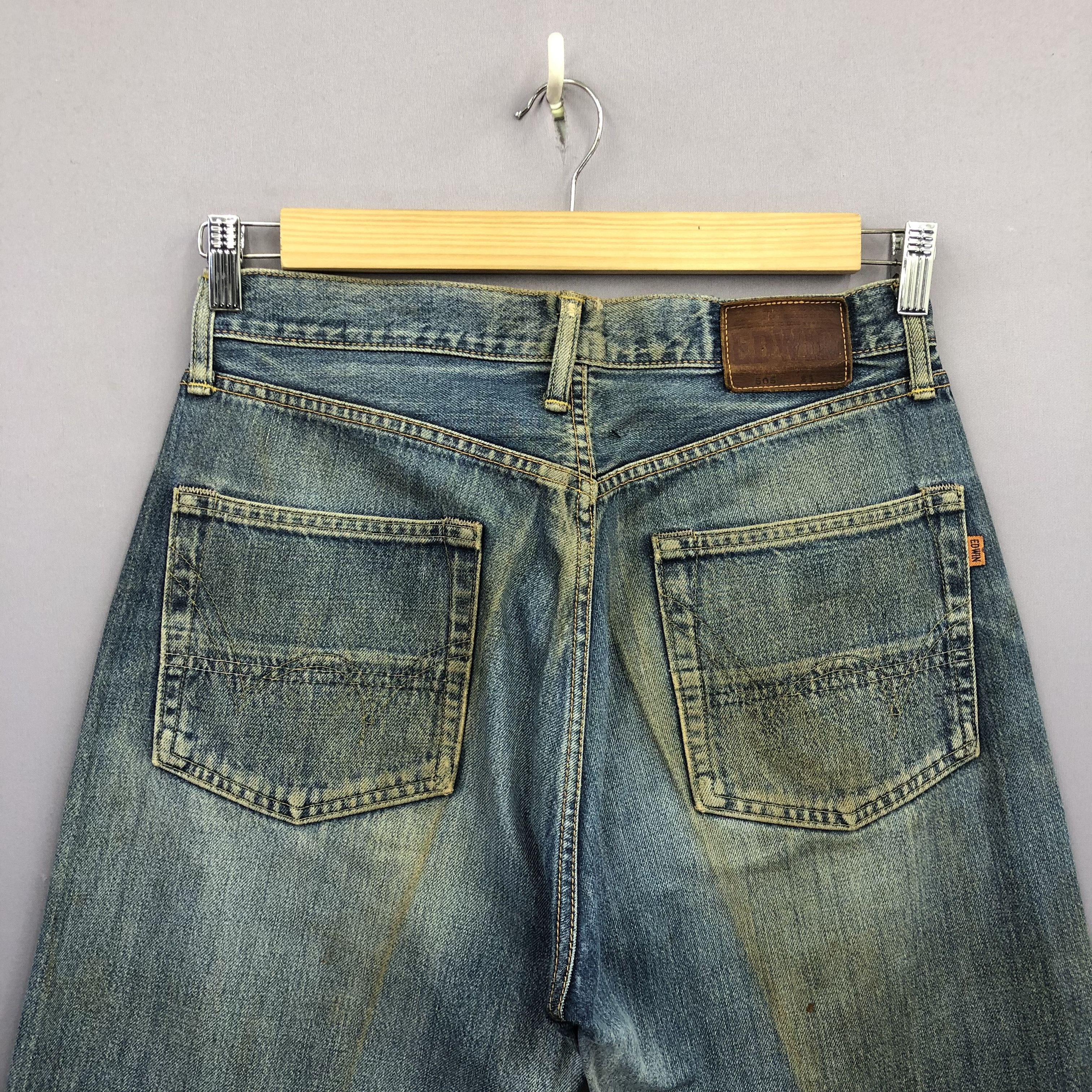 Edwin Vintage Rusty Edwin Redline Japanese Selvedge Jeans Denim Size US 30 / EU 46 - 6 Thumbnail