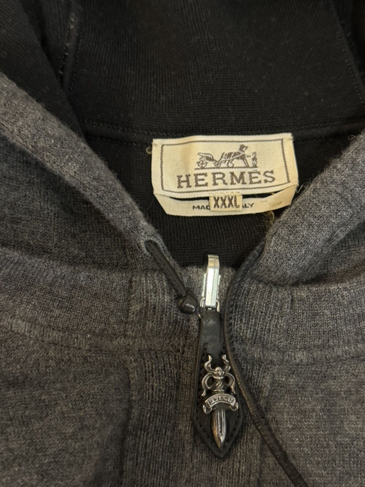 Chrome Hearts 1 of 1 HERMES x CHROME HEARTS CASHMERE JACKET HOODIE Size US XXL / EU 58 / 5 - 7 Thumbnail
