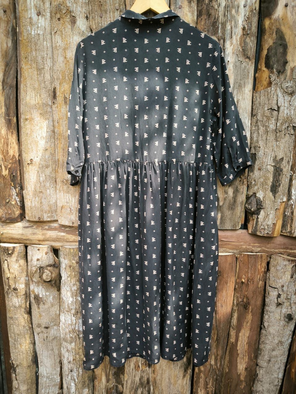 Christian Dior Monsieur × Vintage Monogram Maxi Dress Silk Christian Dior Size M / US 6-8 / IT 42-44 - 6 Thumbnail