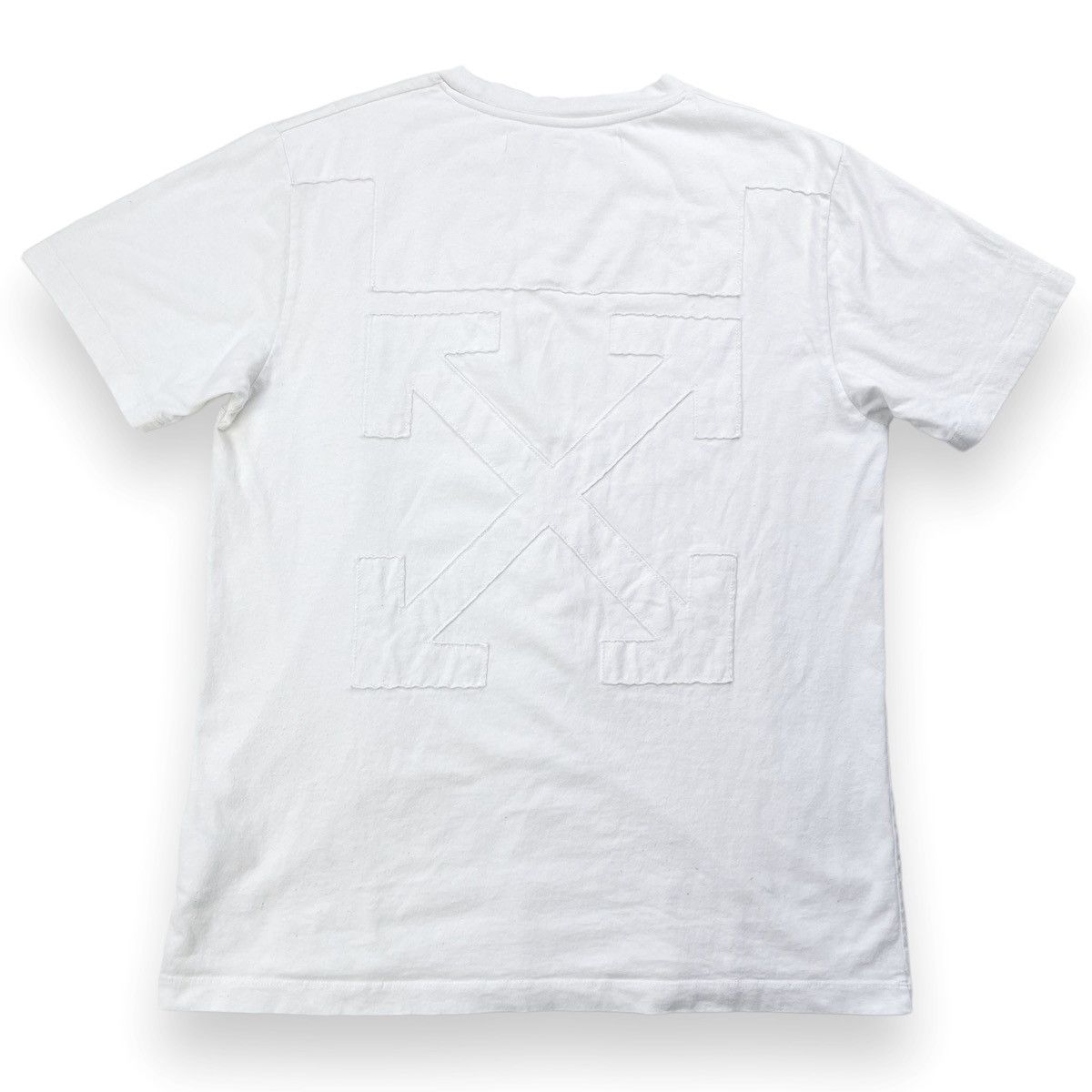 Off-White Off-White Cutout Arrows White T Shirt Size US L / EU 52-54 / 3 - 4 Thumbnail