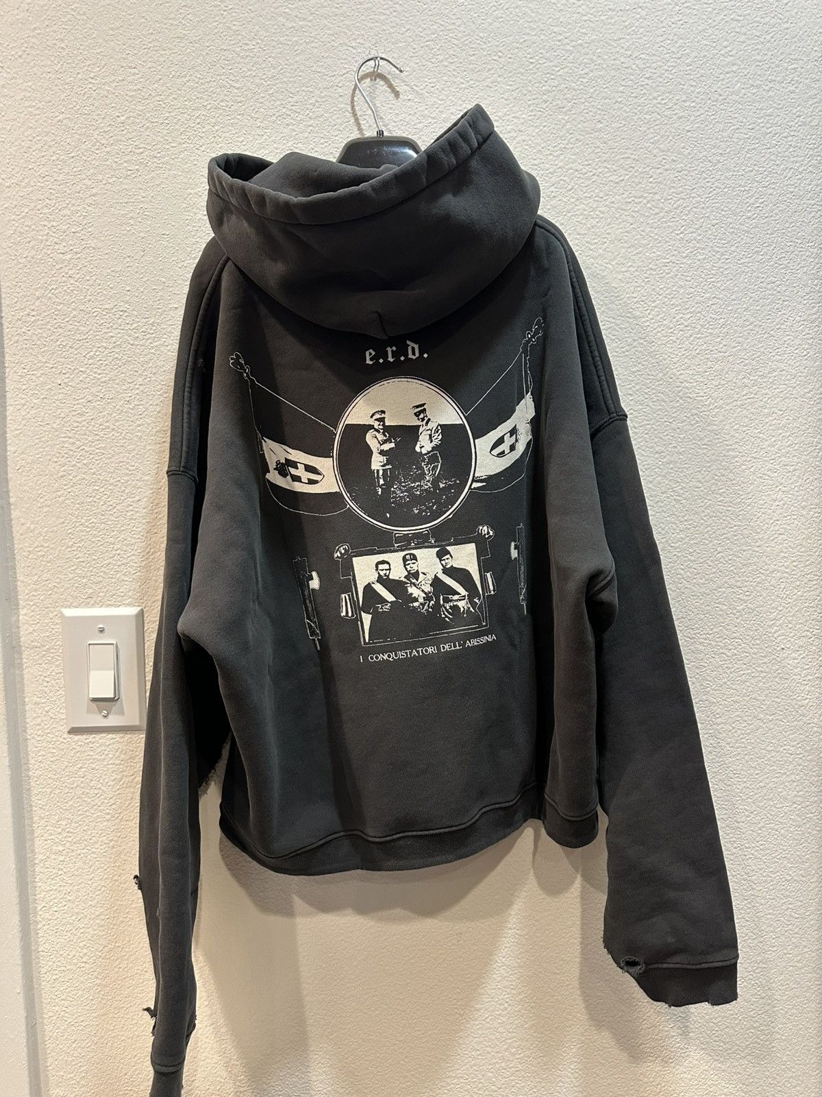 Enfants Riches Deprimes ERD Maxfield SS25 Architettura Di Mussolini Hoodie XL Size US XXL / EU 58 / 5 - 5 Thumbnail