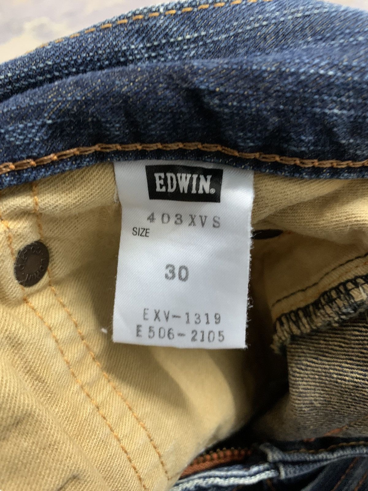 Japanese Brand Edwin 403 XVS Jeans Ifsixwasnine Denim Style jeans Size US 32 / EU 48 - 17 Thumbnail