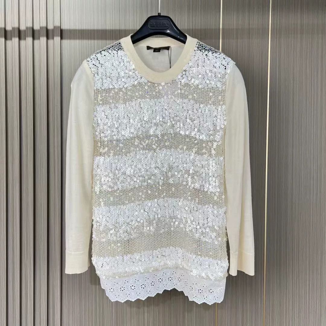 Louis Vuitton Louis Vuitton Sequin Wool Knit Sweater Size M / US 6-8 / IT 42-44 - 1 Thumbnail