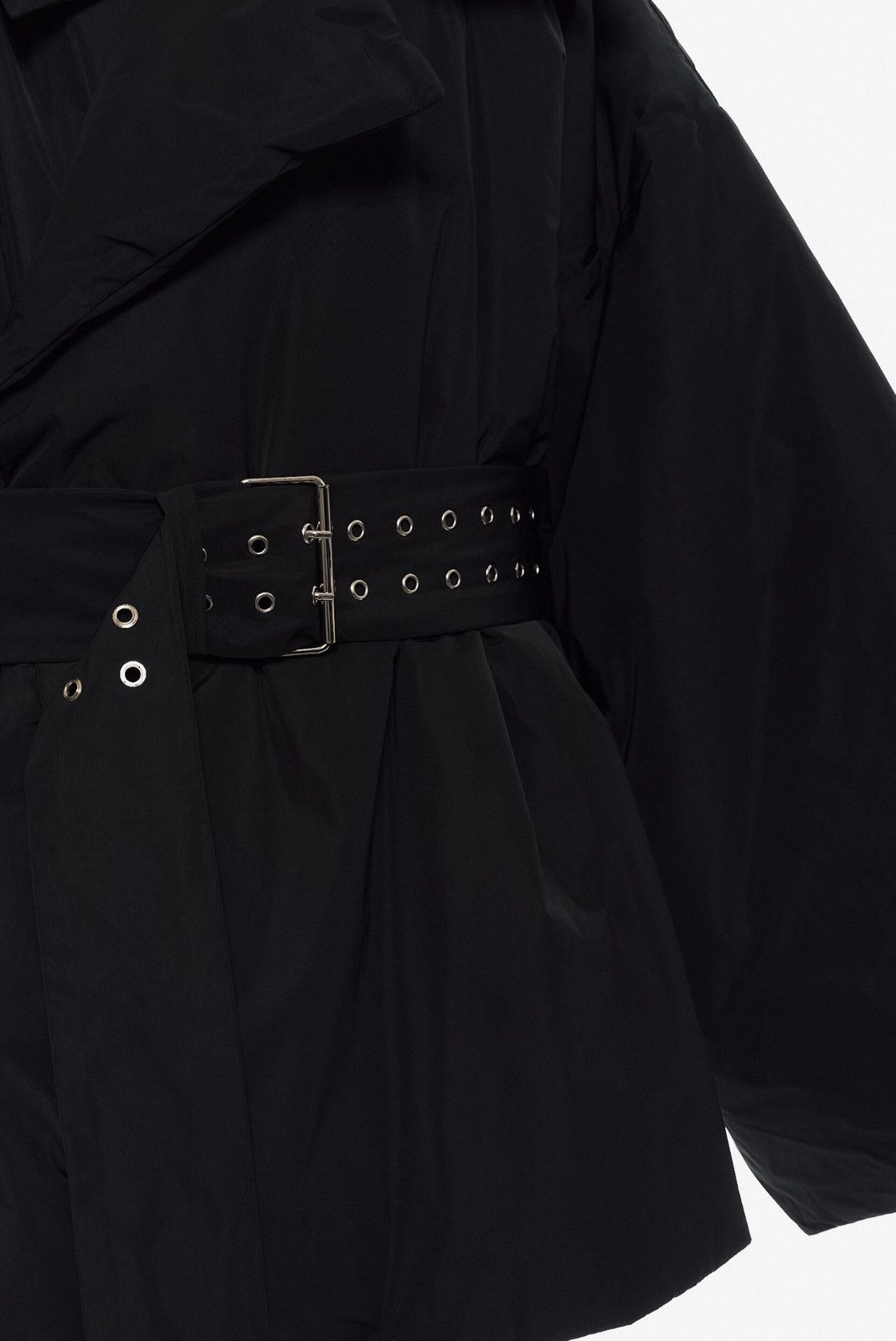 Vaquera Vaquera Black Duvet Coat Size M / US 6-8 / IT 42-44 - 3 Thumbnail