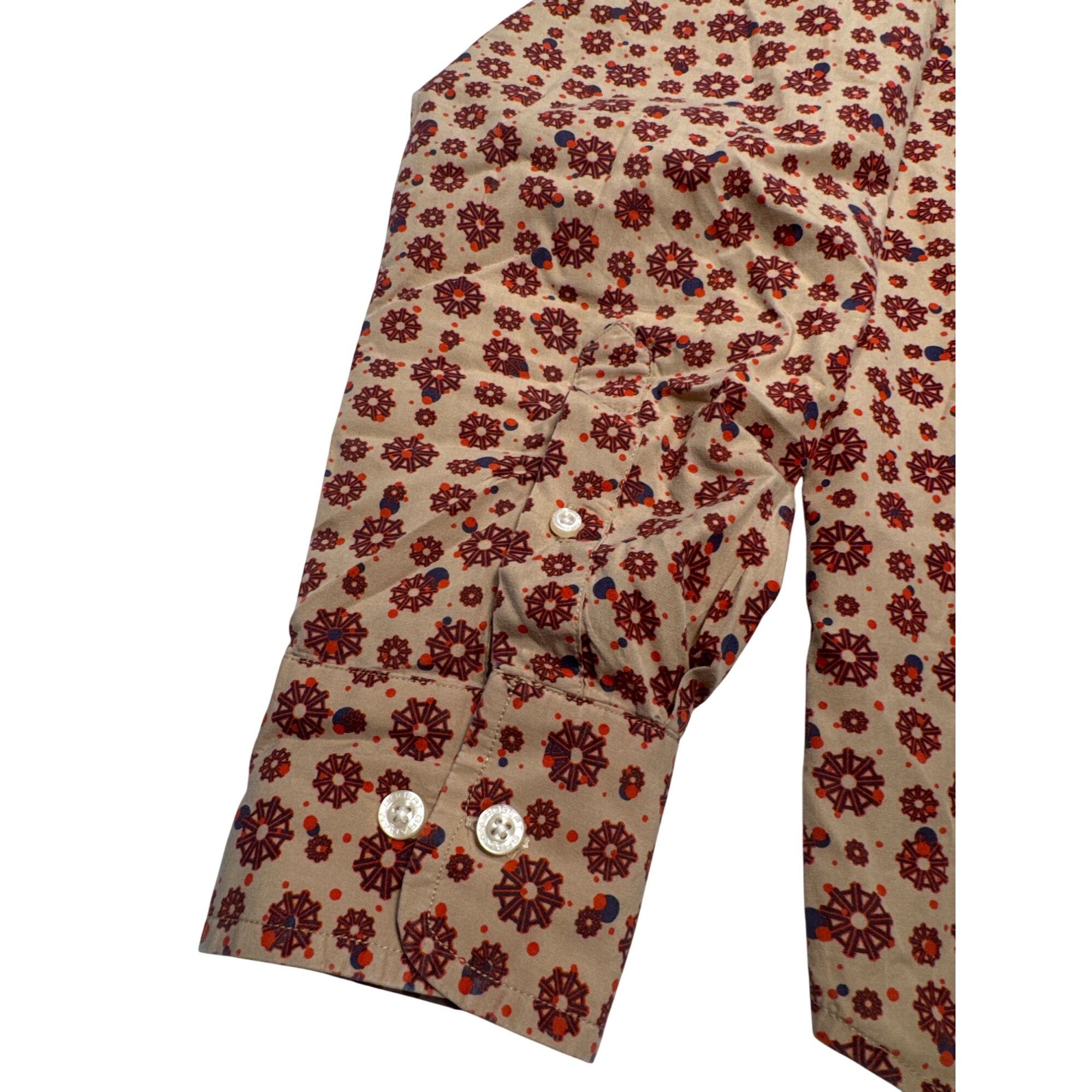 Robert Graham Robert Graham Mens Long Sleeve Shirt Rust geometric print Si Size US L / EU 52-54 / 3 - 7 Thumbnail