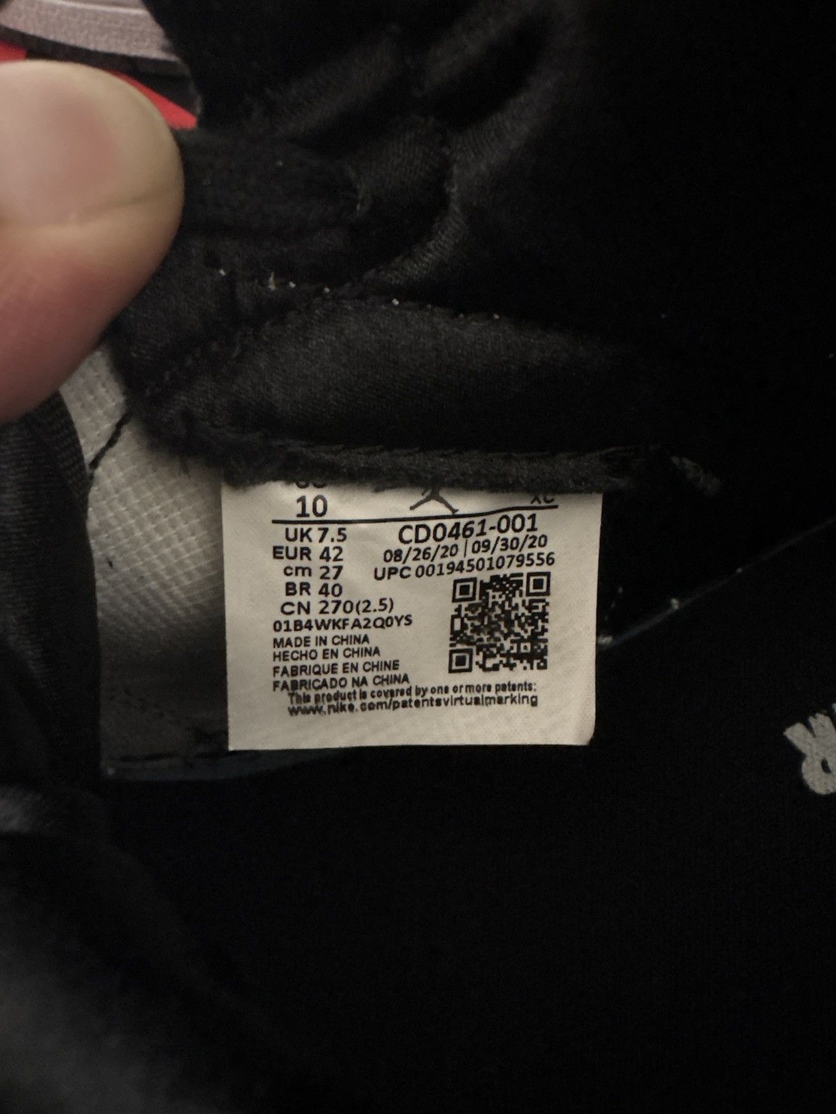 Jordan Brand Jordan 1 High OG Retro Silver Toe Size 10W/8.5M Size US 10 / IT 40 - 6 Thumbnail