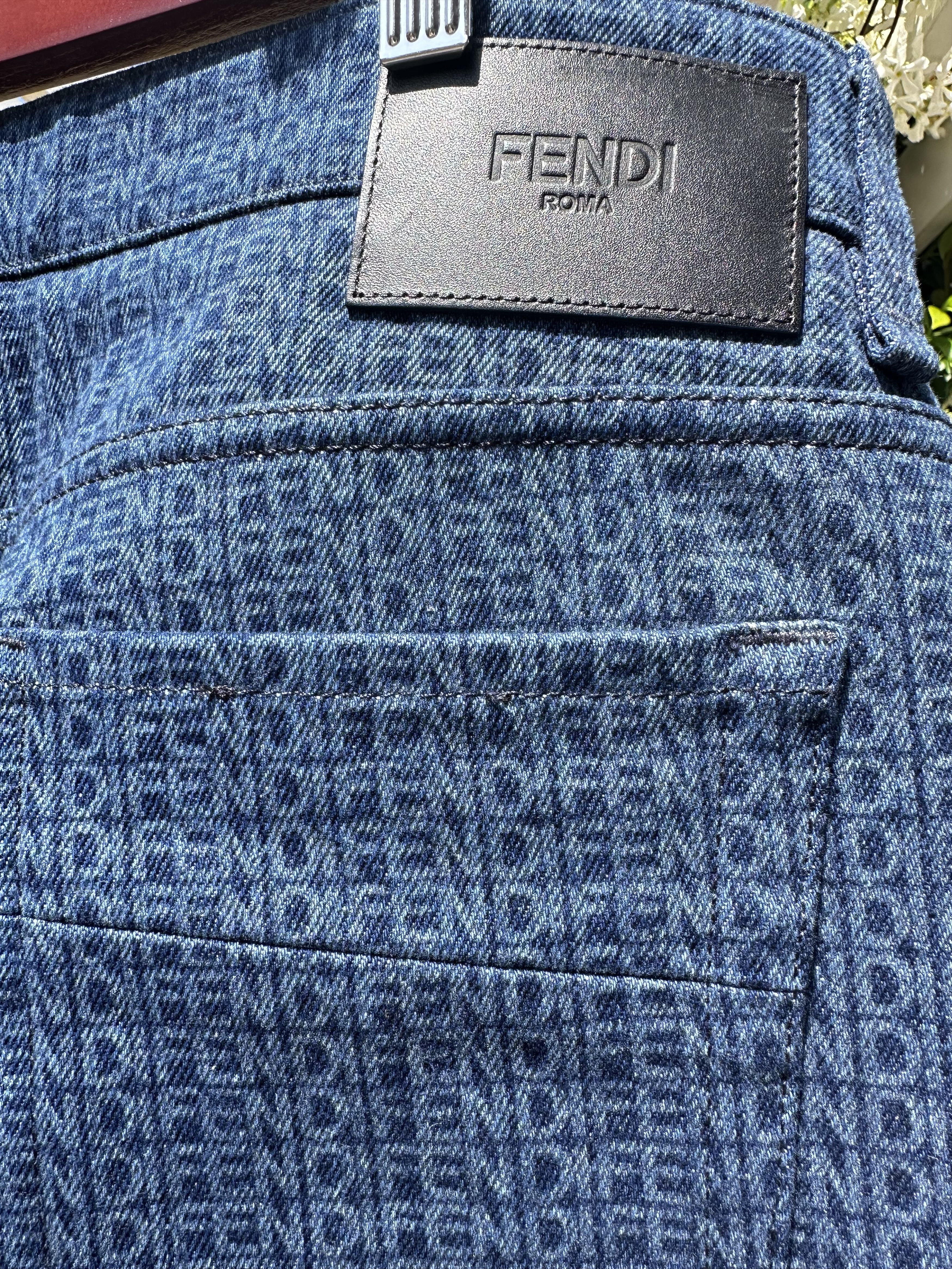 Fendi Fendi Laser Wash Straight Leg Denim Jeans Size US 34 / EU 50 - 3 Thumbnail
