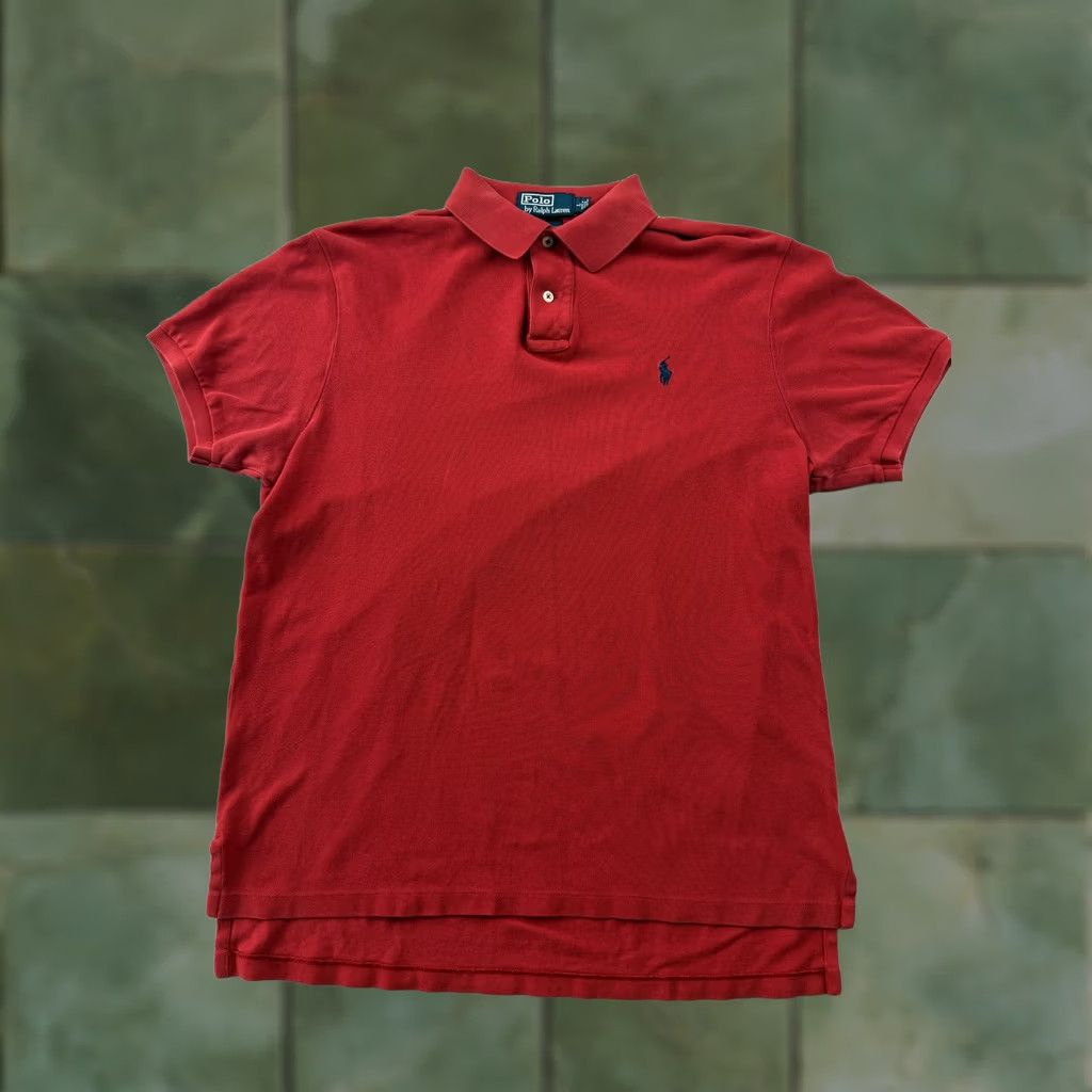 Polo Ralph Lauren Polo by Ralph Lauren Mens Large Red Custom Fit Pony Logo Casual Shirt Size US L / EU 52-54 / 3 - 1 Thumbnail