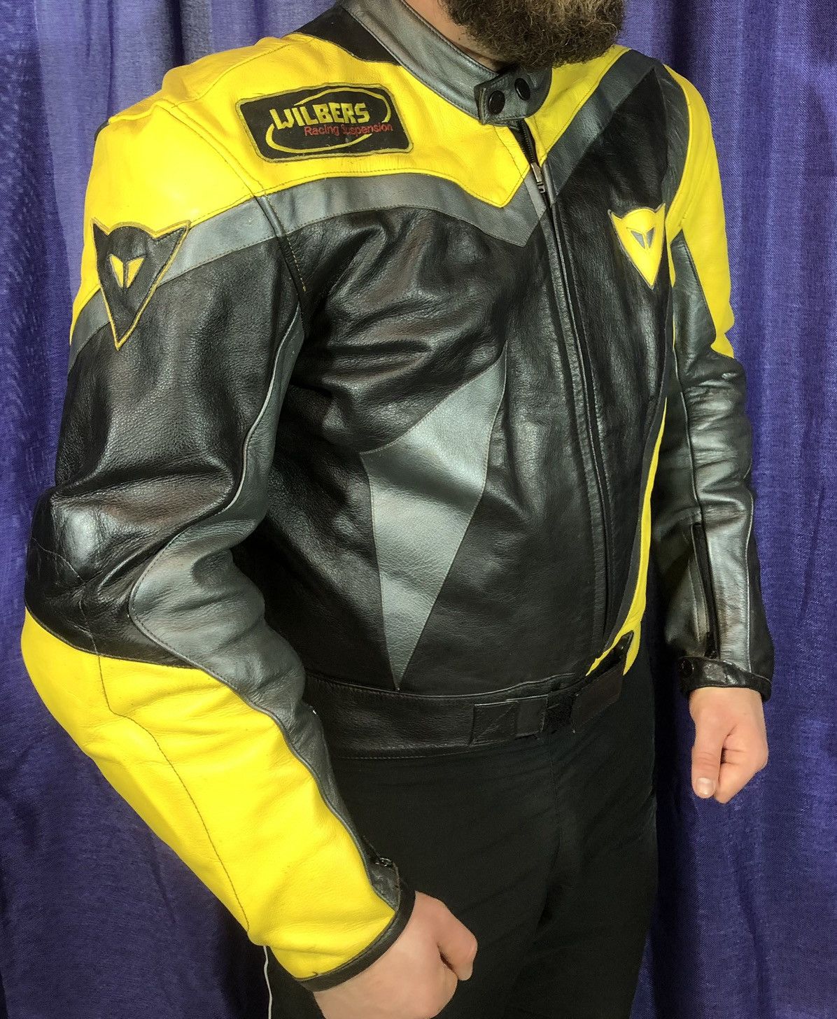 Ferrari × Honda × Yamaha Dainese Ducati Motorcycle Moto leather jacket Racing Size US XL / EU 56 / 4 - 3 Thumbnail