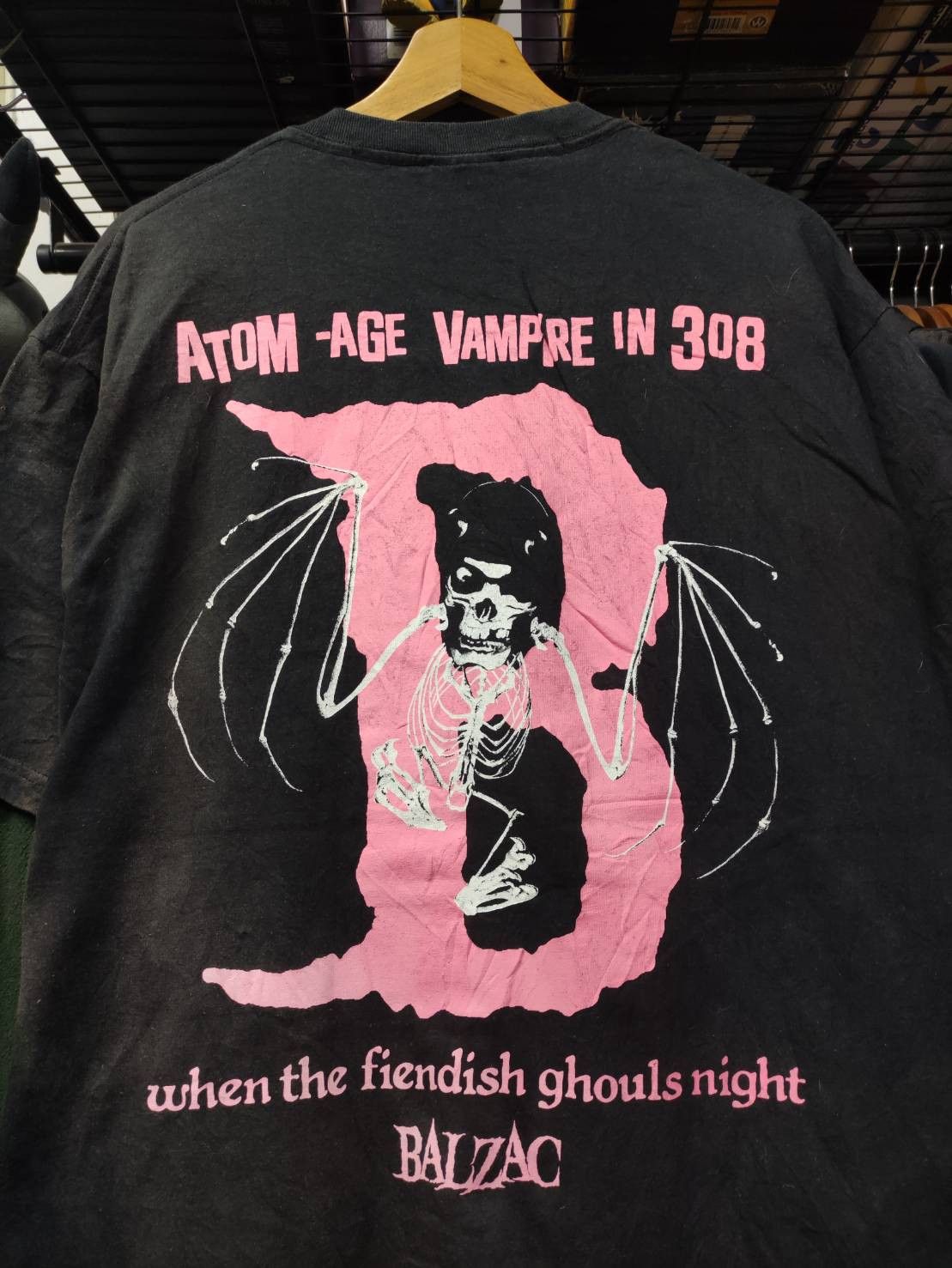 Band Tees Vtg 00's Balzac Band " Atom-Age Vampire in 308 " Promo Tour Size US XL / EU 56 / 4 - 1 Thumbnail