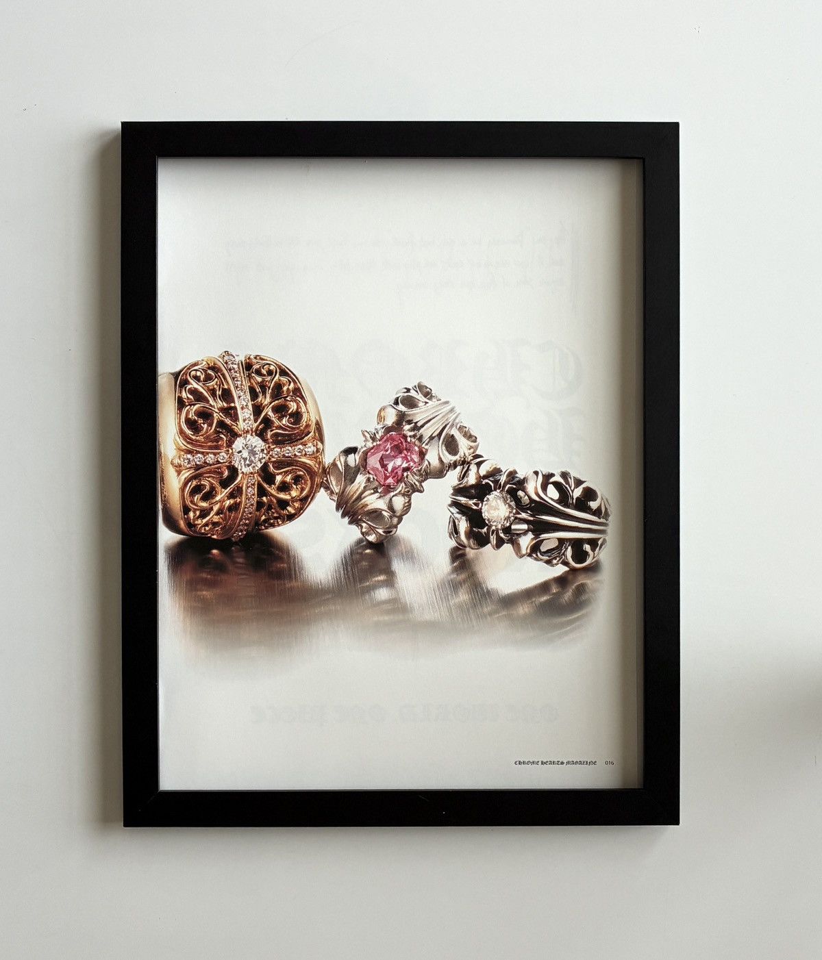 Chrome Hearts Chrome Hearts rings photo Framed poster 9x11 Size ONE SIZE - 1 Thumbnail
