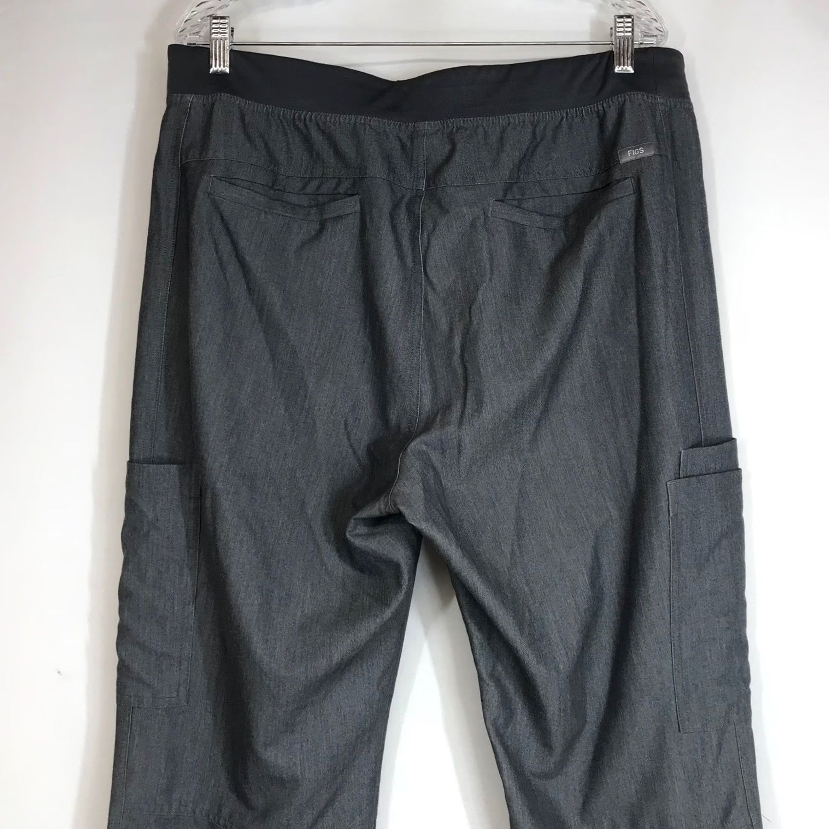 Vintage FIGS Mens XL T2001 Technical Scrub Pants Heather Charcoal Grey Cargo Multi-Pocket Size US 36 / EU 52 - 5 Thumbnail