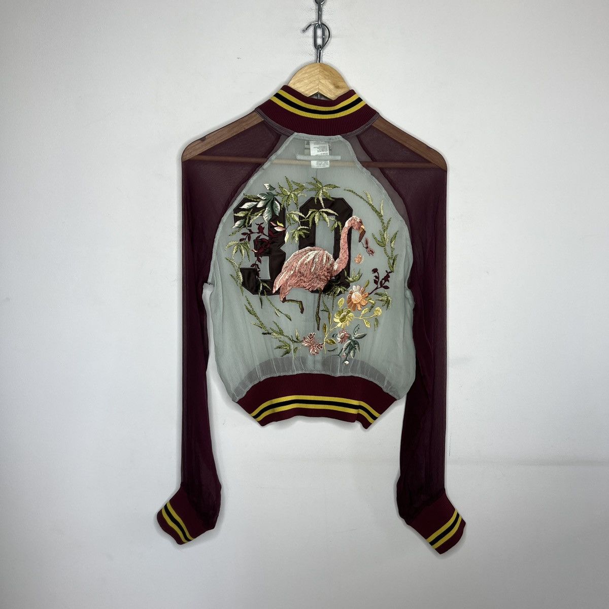 Jean Paul Gaultier Jean Paul Gaultier Vintage Silk Zip Flamingo Jacket Archival Size S / US 4 / IT 40 - 2 Thumbnail