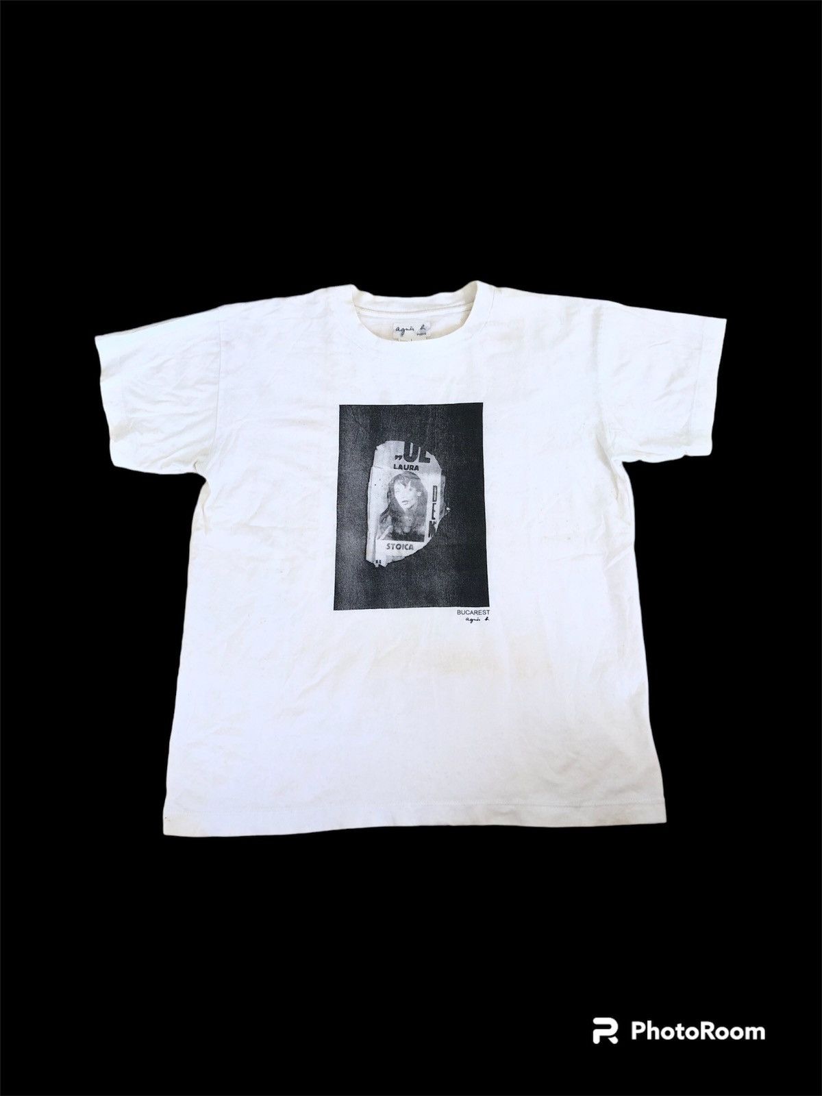 Designer × Vintage × agnes b. Vintage Agnes B Tshirt Laura Stoica Poster Design Bucarest Size US M / EU 48-50 / 2 - 1 Thumbnail