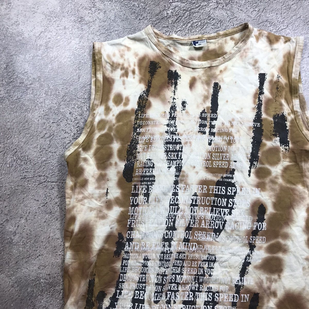 Vintage Vintage Y2K Tie Dye Abstract Graphic Tank Top Grunge Baggy M Size M / US 6-8 / IT 42-44 - 2 Thumbnail