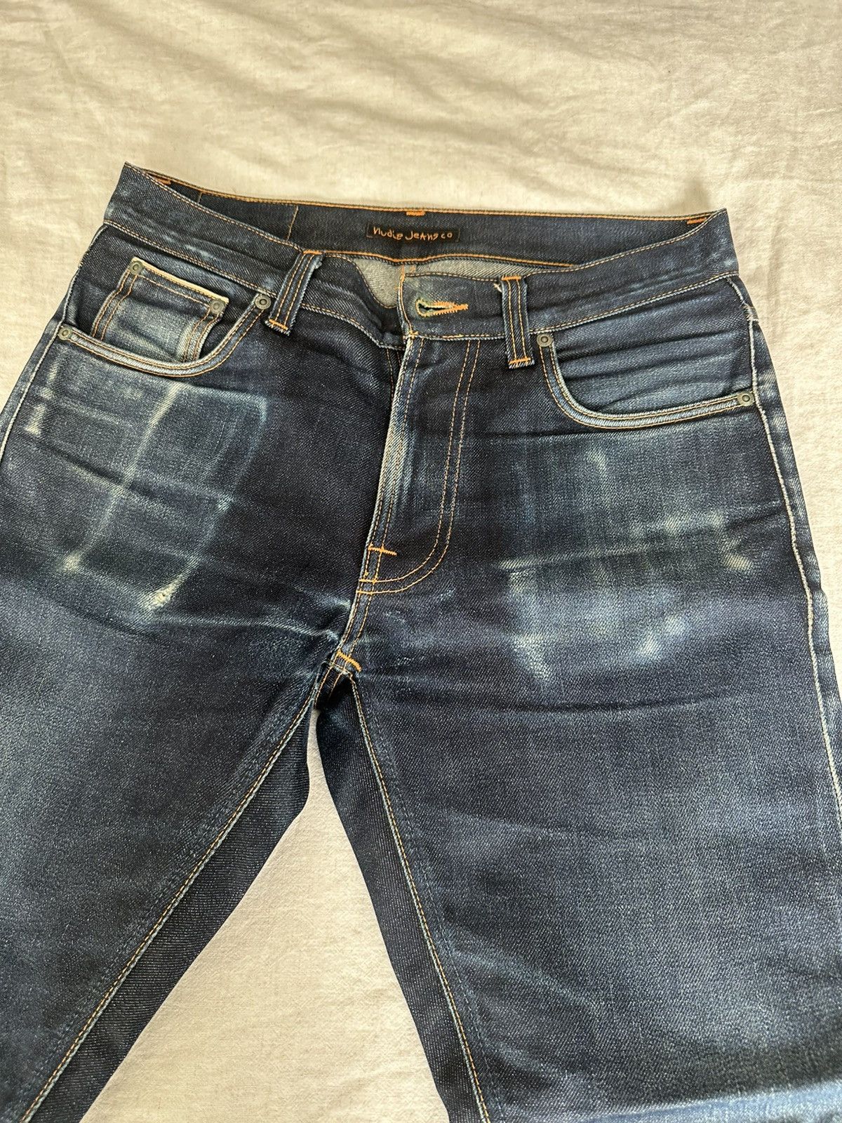 Nudie Jeans Nudie Jeans Lean Dean Selvage 31 x 30 Size US 31 - 4 Thumbnail