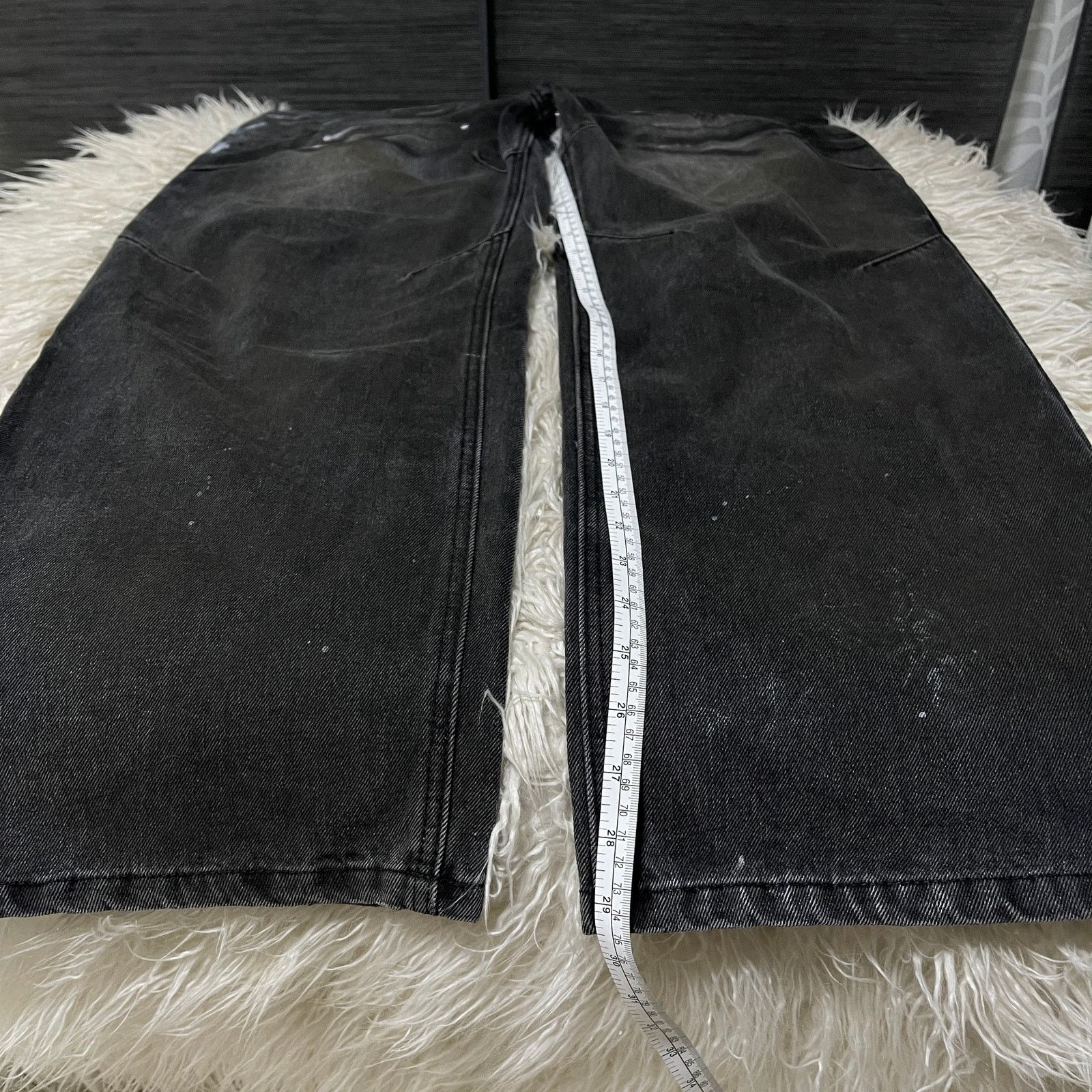 Other Balenciaga Style Vintage Painted Baggy Wide-leg Denim Jeans Size US 30 / EU 46 - 6 Thumbnail