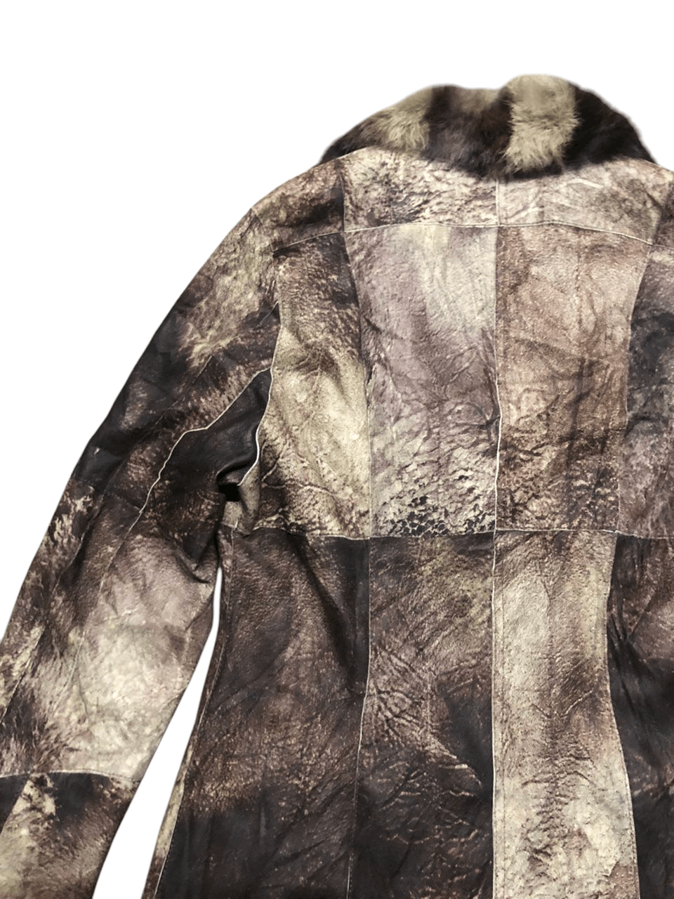 If Six Was Nine f.CAMINO Rabbit Patchwork Fur Coat Jacket Size XS / US 0-2 / IT 36-38 - 9 Thumbnail