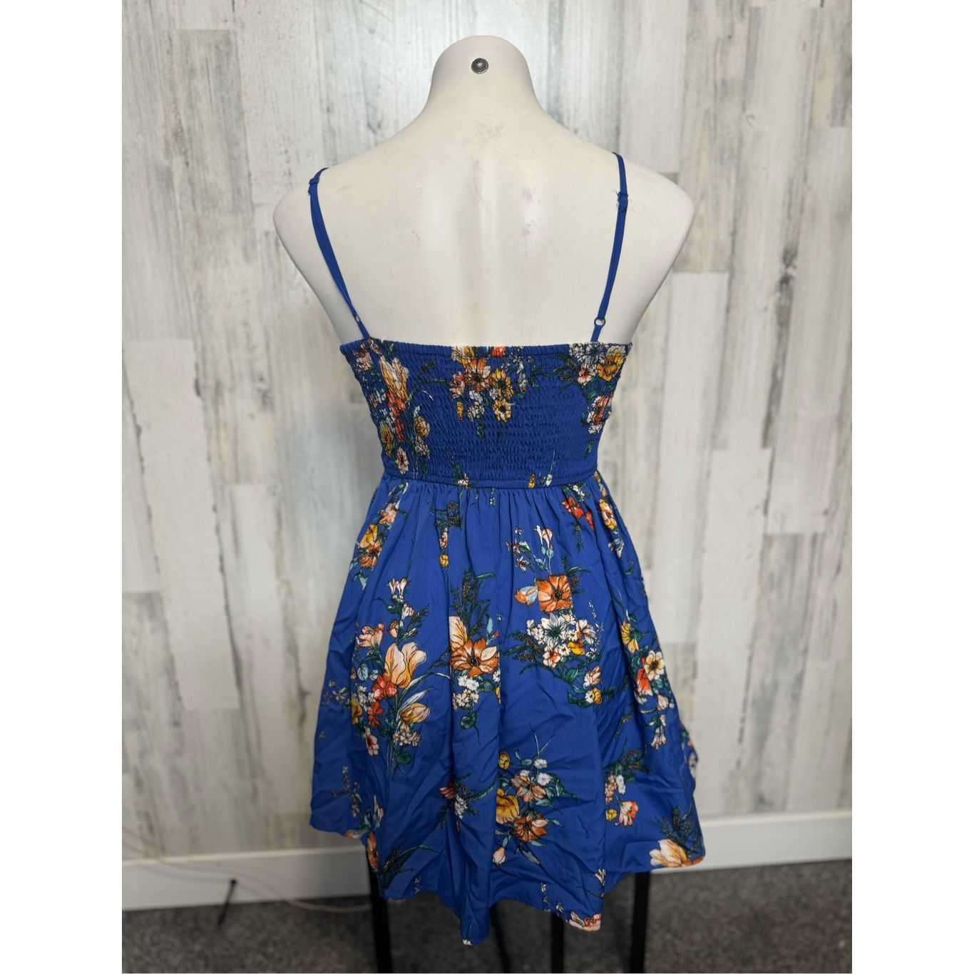Other Band of Gypsies Blue Floral Sundress Fit & Flare | Size Smal Size S / US 4 / IT 40 - 3 Thumbnail