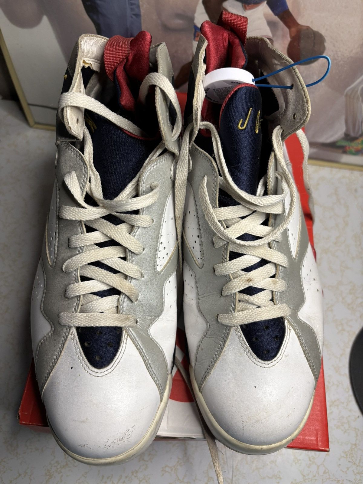 Jordan Brand Air Jordan 7 Retro 2012 Olympic 2012 Size US 10.5 / EU 43-44 - 2 Thumbnail