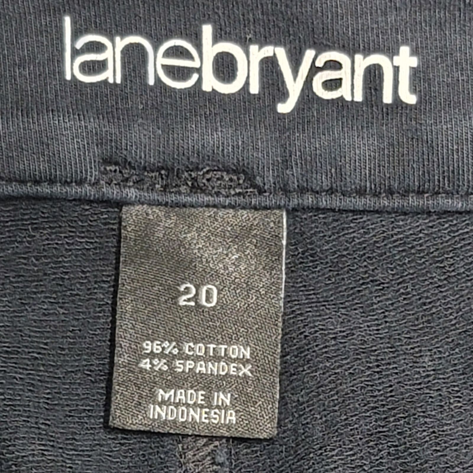Other Lane Bryant Black Flat Front Jeggings 20 Lightweight Tapered Size 42" / US 20 - 4 Thumbnail