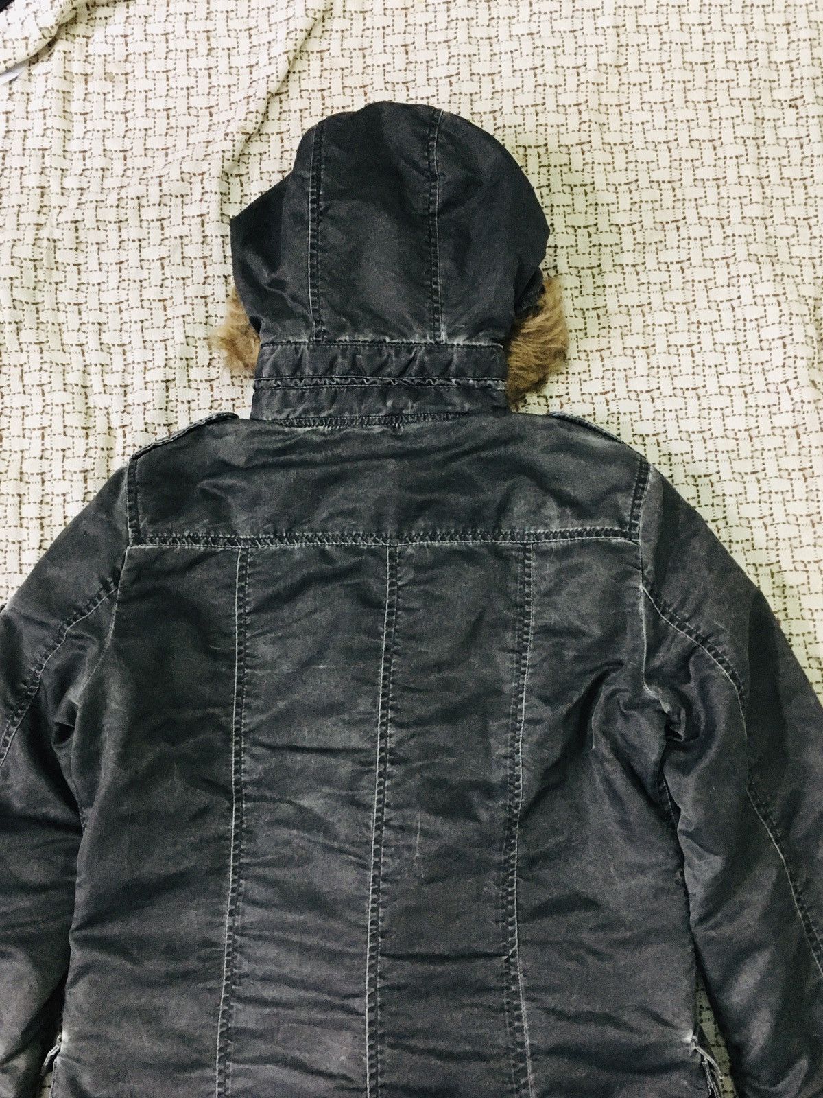 If Six Was Nine × Japanese Brand × Le Grande Bleu (L.G.B.) A07 Incede Punk Bondage Multipocket Fur Hoodie Jacket Size M / US 6-8 / IT 42-44 - 17 Thumbnail