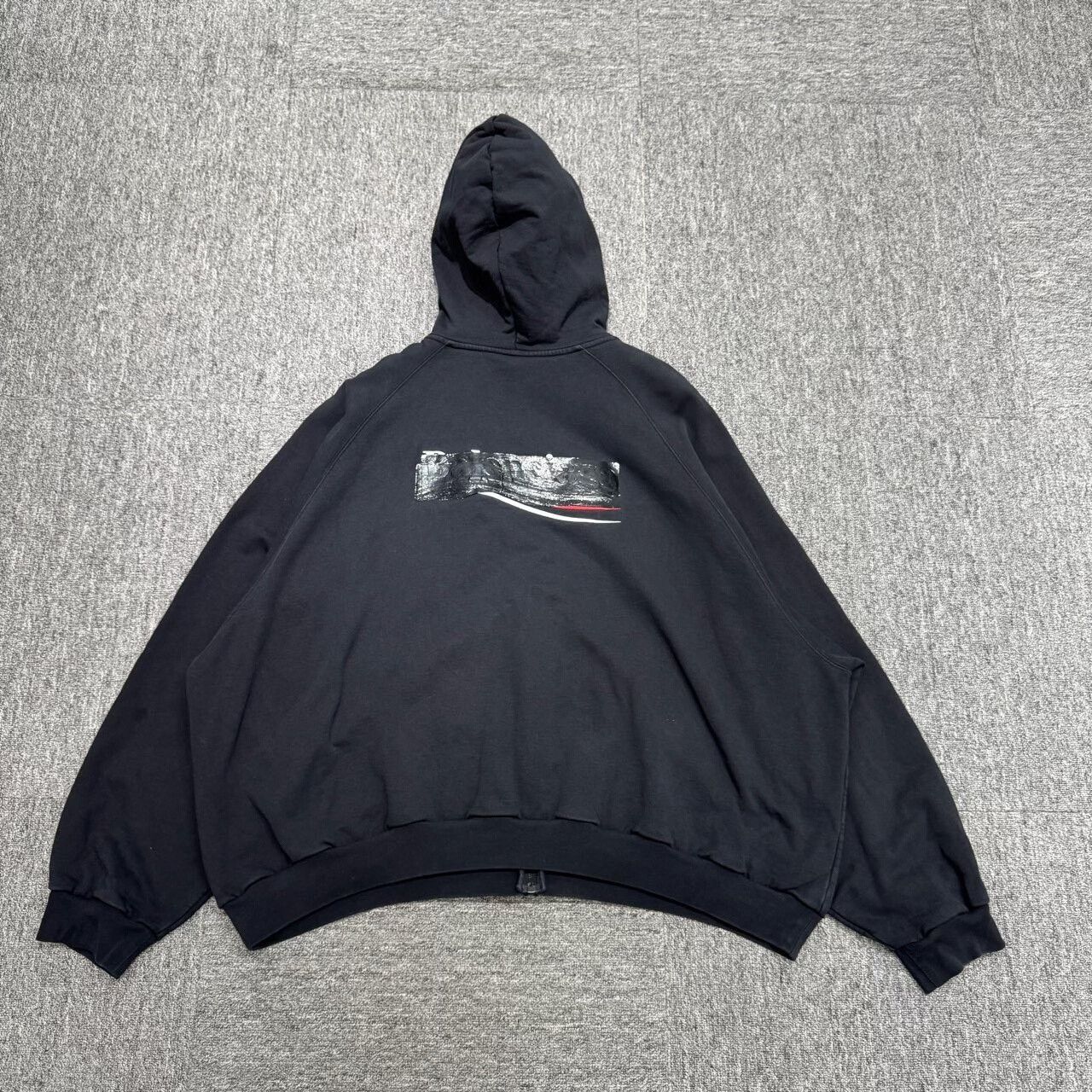 Balenciaga Balenciaga Black Hoodie with Stripes. Size US L / EU 52-54 / 3 - 2 Thumbnail