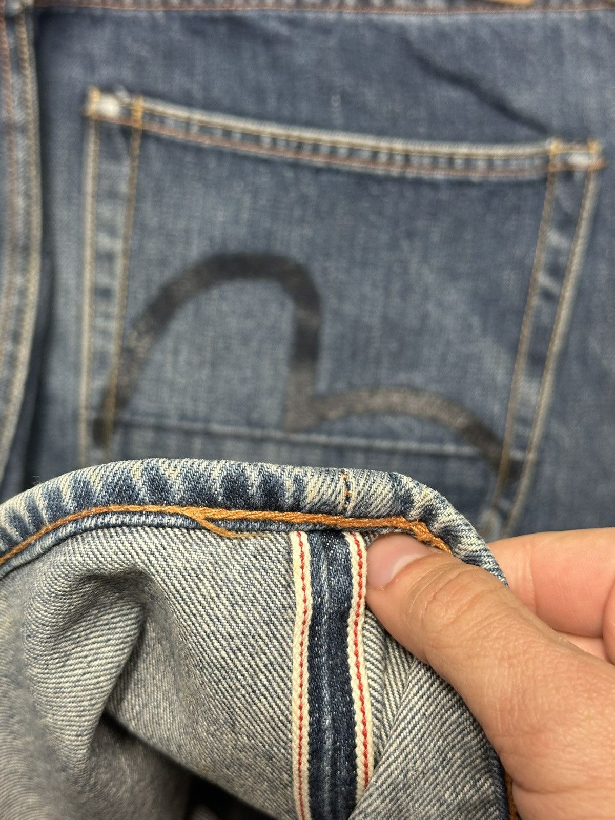 Evisu Vintage Evisu Seagull Selvedge Jeans Size US 34 / EU 50 - 6 Thumbnail