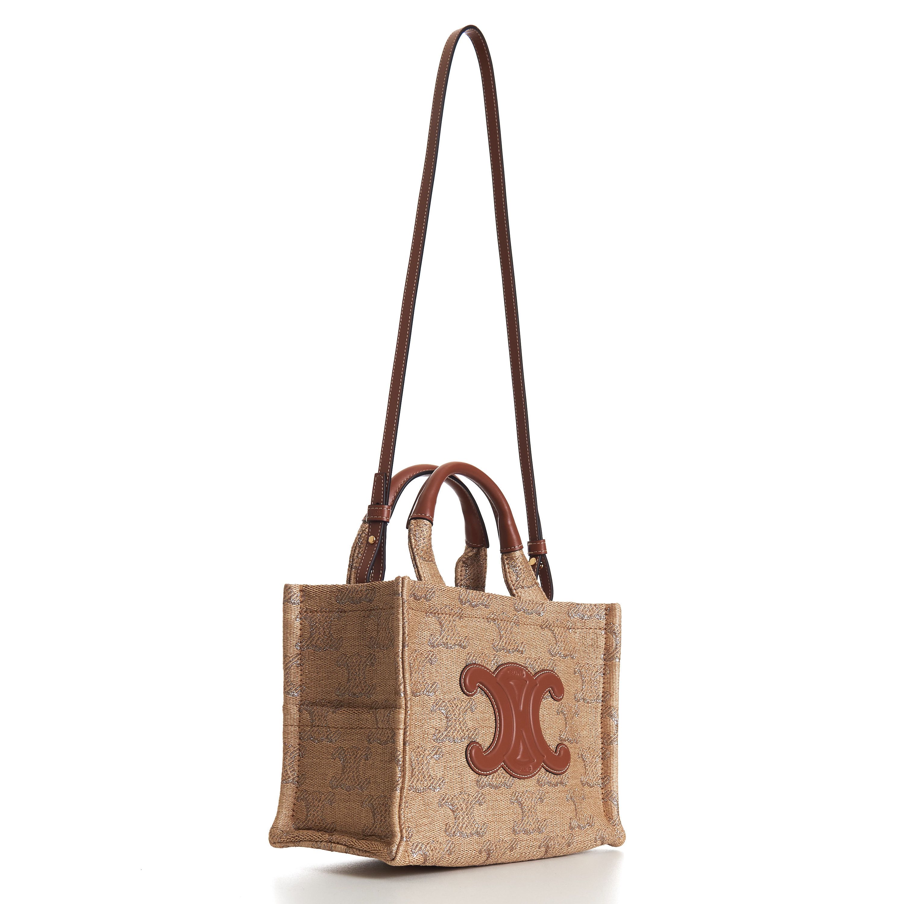 Celine Small Cabas Thais In Raffia Effect Textile Size ONE SIZE - 3 Thumbnail