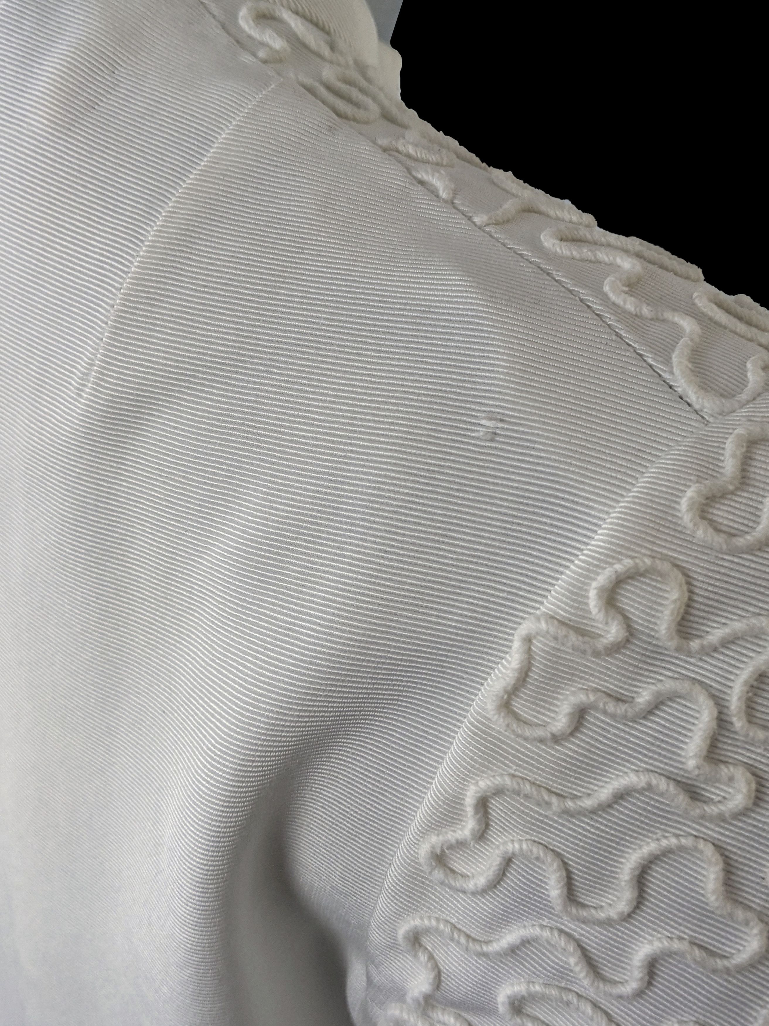 Vintage Maggy Rouff 50's Vintage White Haute Couture Wedding Dress Size S / US 4 / IT 40 - 11 Thumbnail