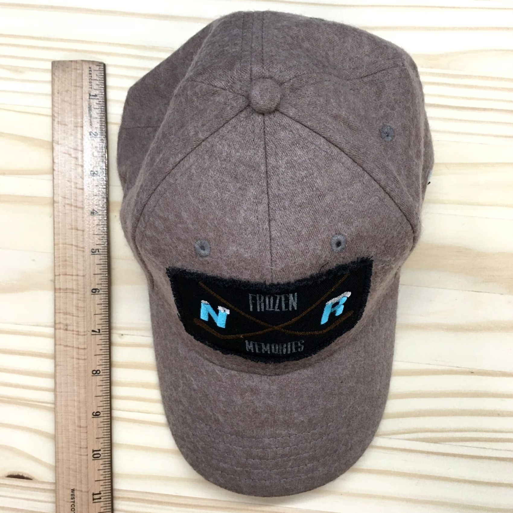 Vintage Frozen Memories Nice Rink Baseball Cap Mens Brown OS Adjustable Embroidered Logo Size ONE SIZE - 3 Thumbnail