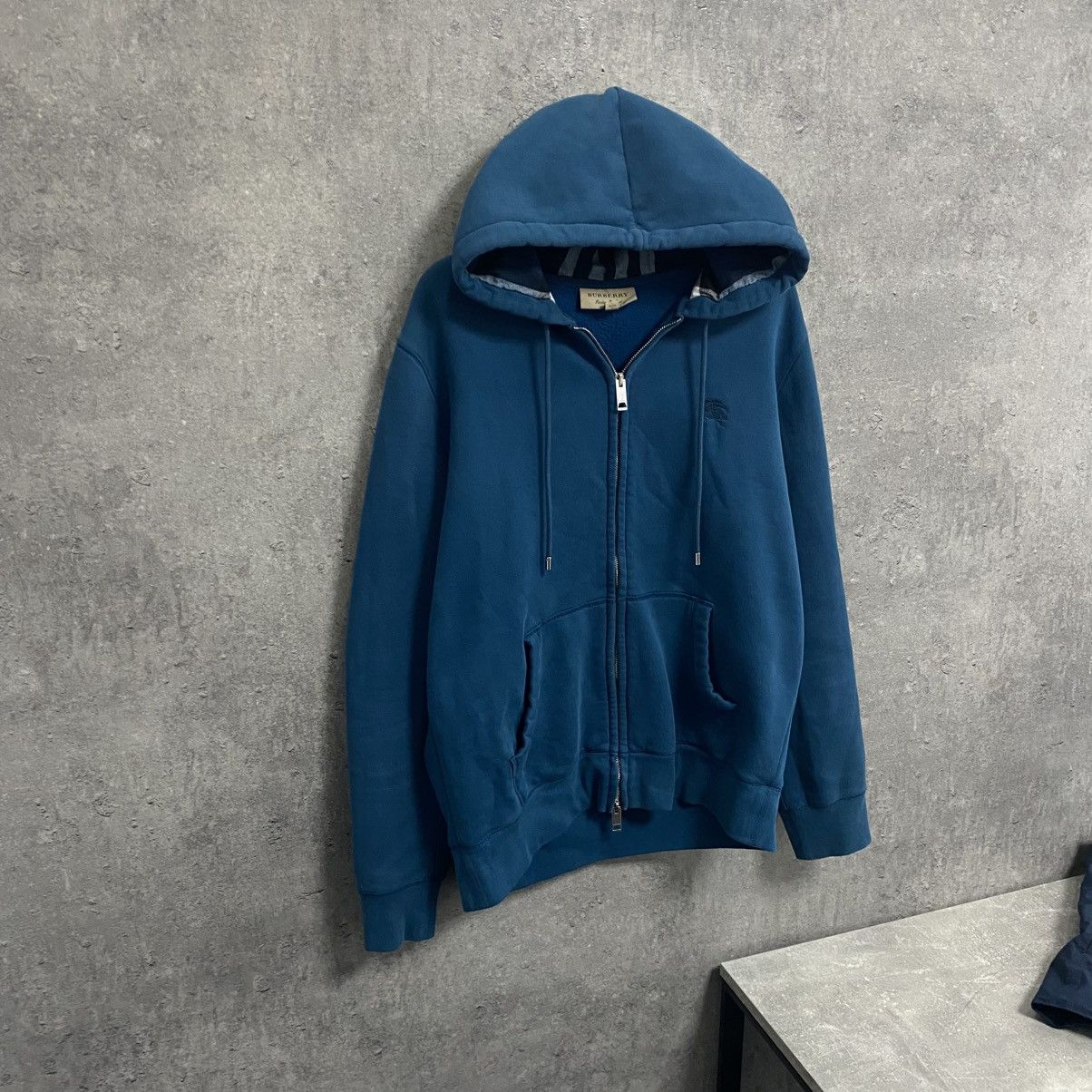Burberry Blue Burberry zip hoodie Size US L / EU 52-54 / 3 - 3 Thumbnail