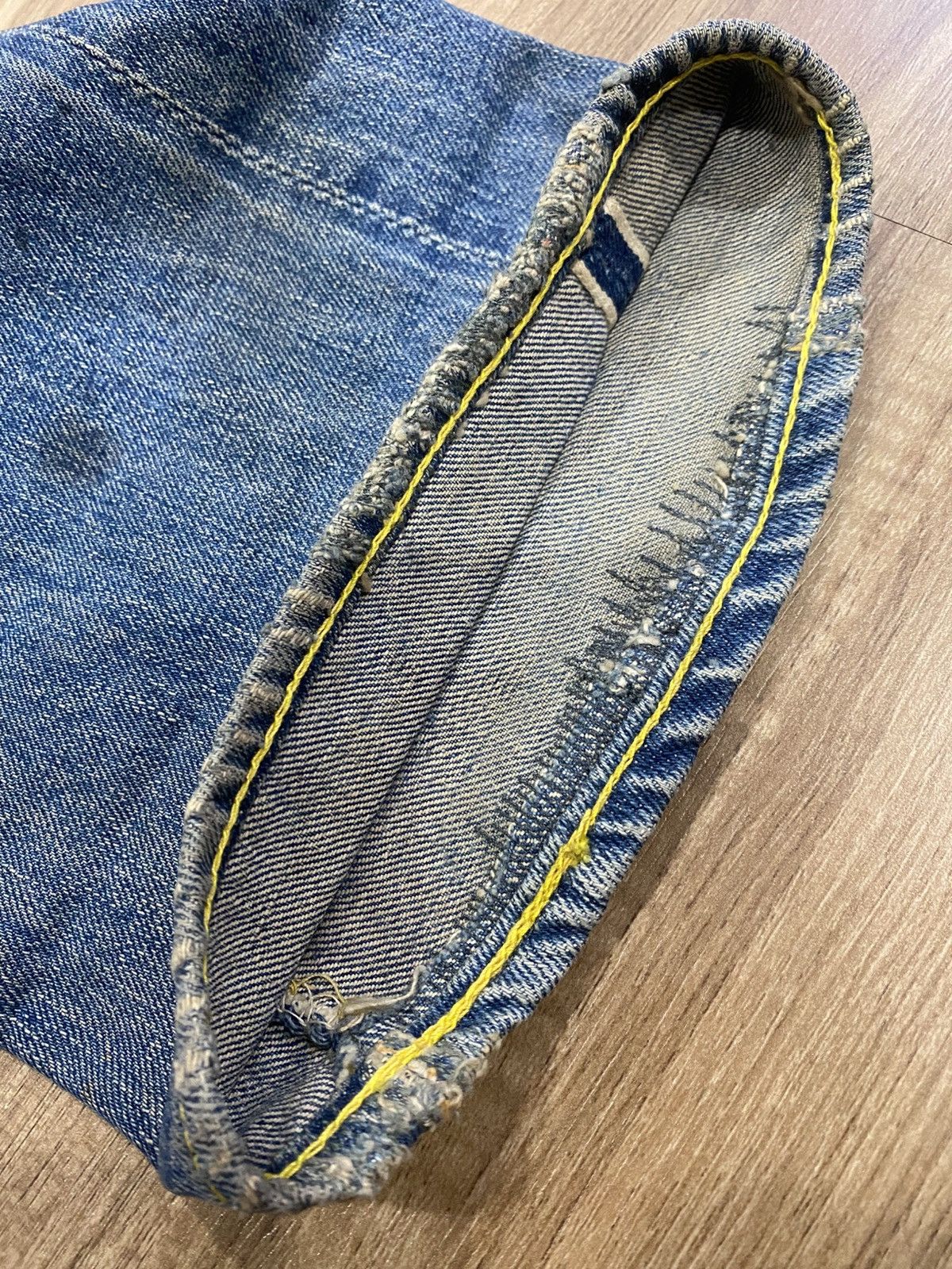 Levi's True vintage Levis 501 Big E Hidden Rivert selvadge Size US 34 / EU 50 - 11 Thumbnail