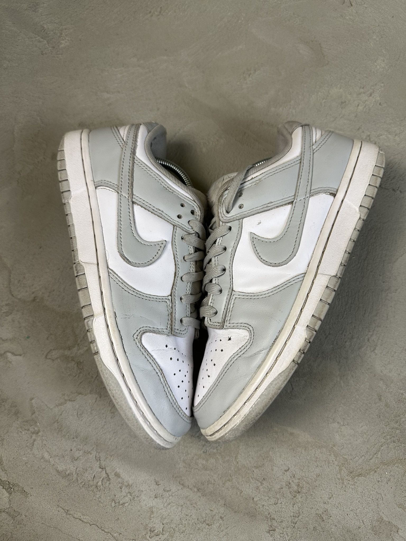 Nike Nike Dunk Gray Fog Low Leather Sneakers Hype Size US 7.5 / EU 40-41 - 2 Thumbnail