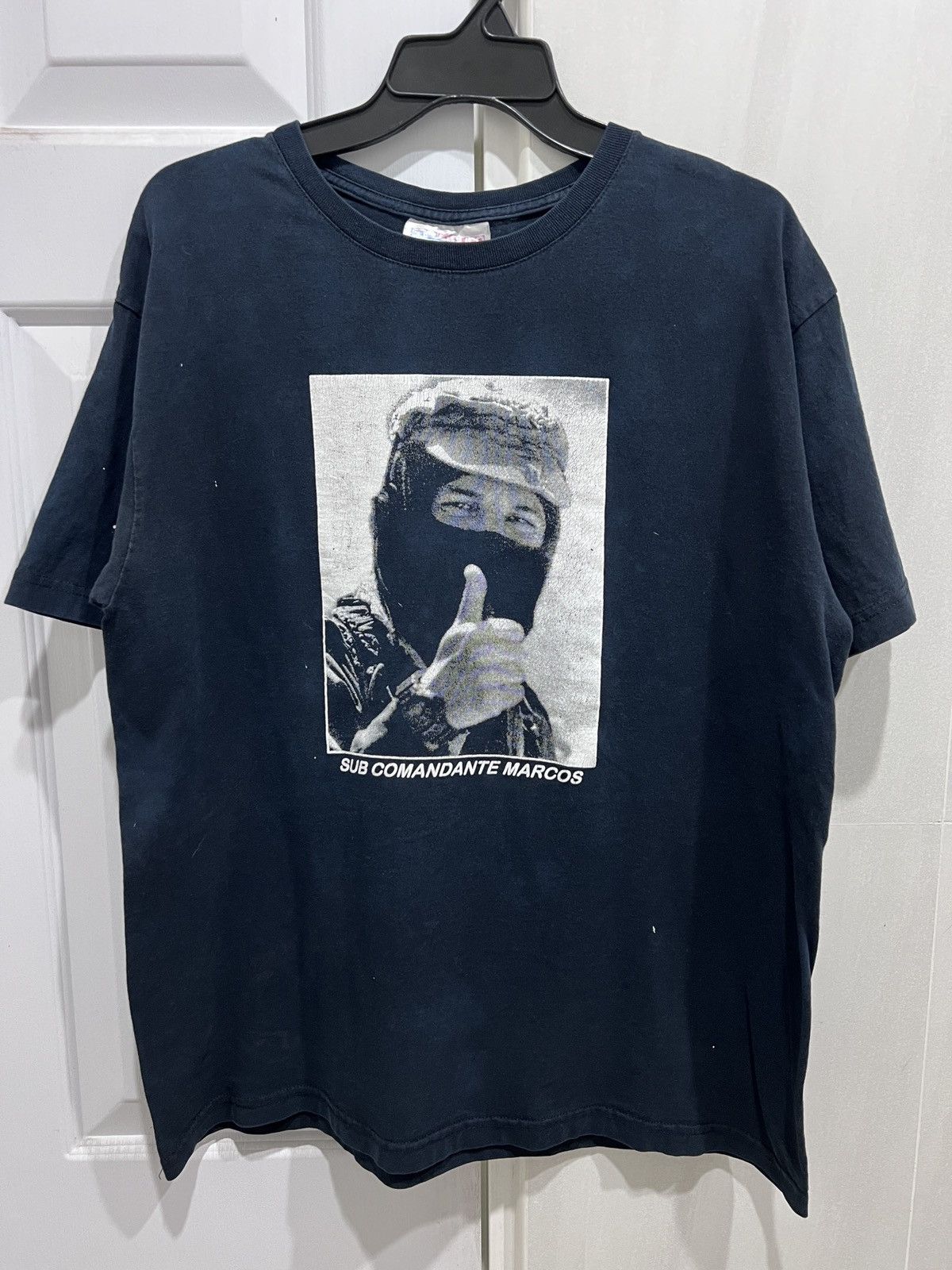 Rage Against The Machine Vtg Subcomandante Marcos EZLN Zapatista Liberation Faded Size US L / EU 52-54 / 3 - 2 Thumbnail