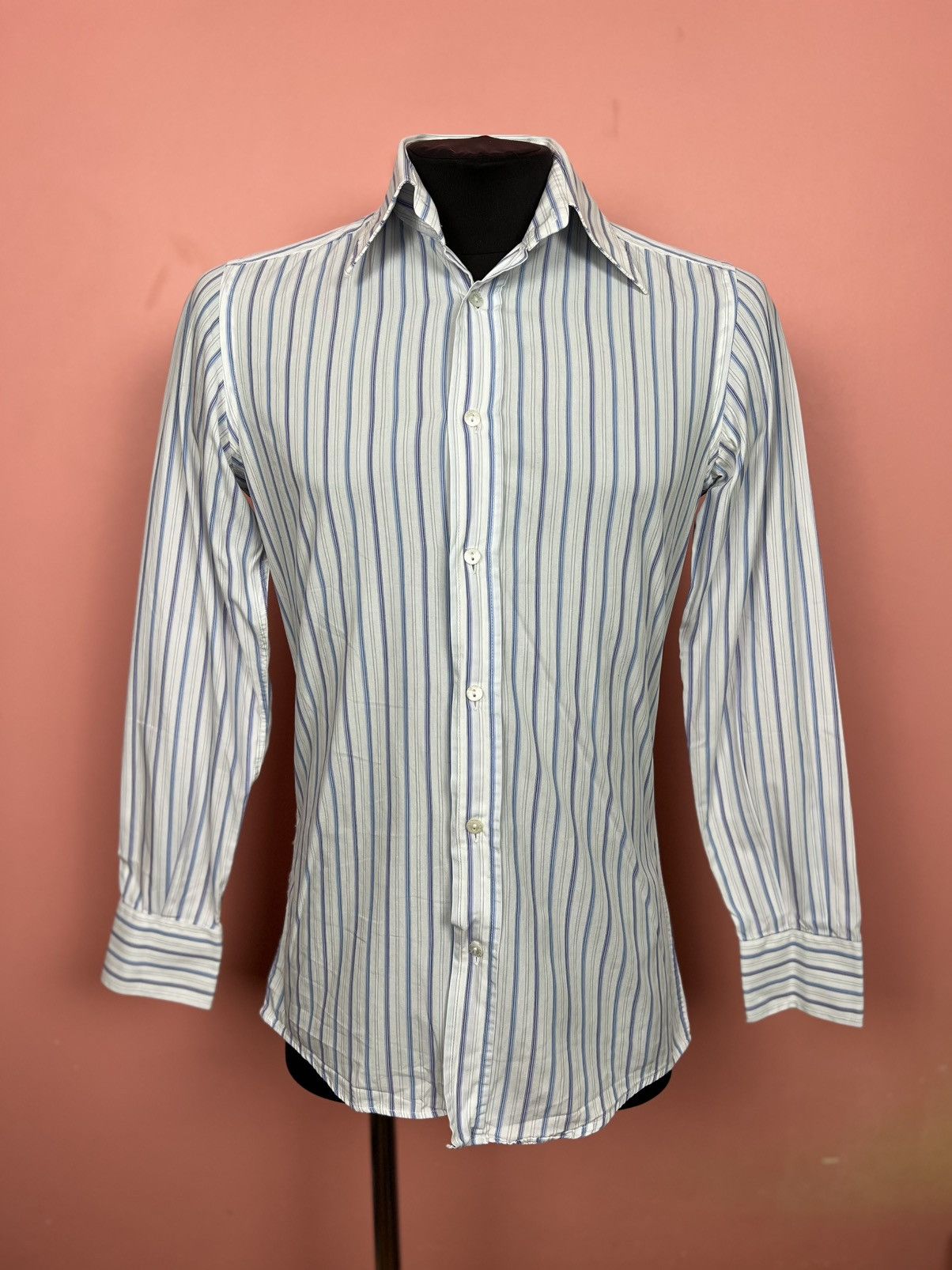 Dolce & Gabbana Dolce & gabbana shirt button ups striped shirt casual Size US S / EU 44-46 / 1 - 1 Thumbnail