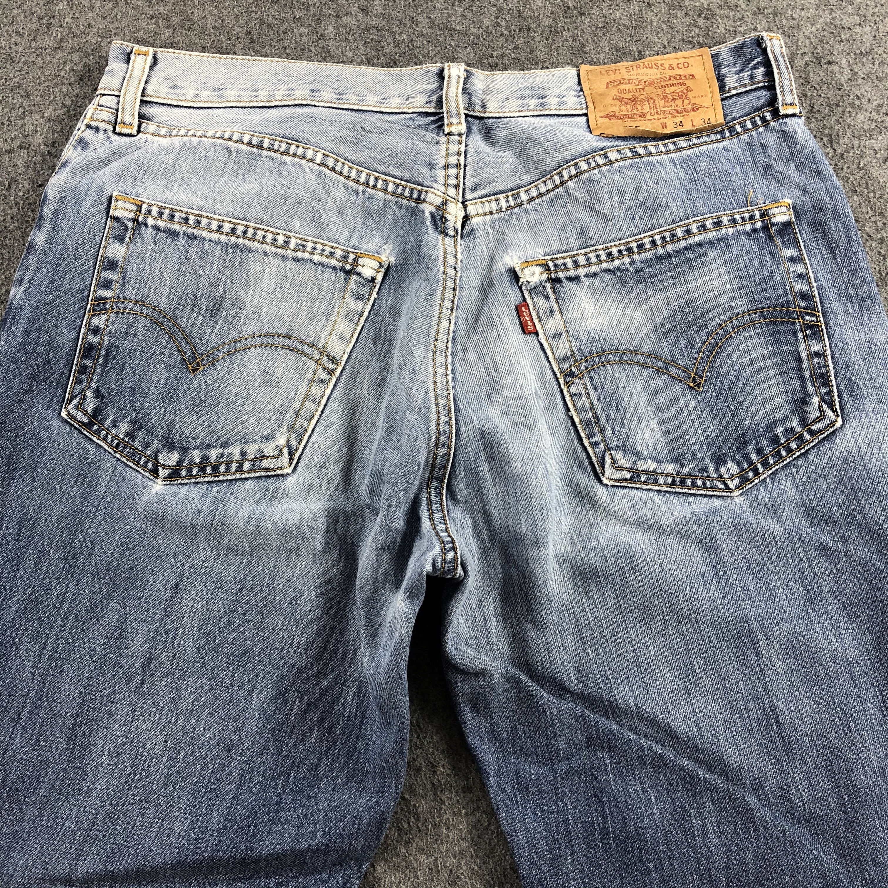 Levi's Vintage 90s Blue Wash Levis 506 Jeans-J1885 Size US 33 - 4 Thumbnail
