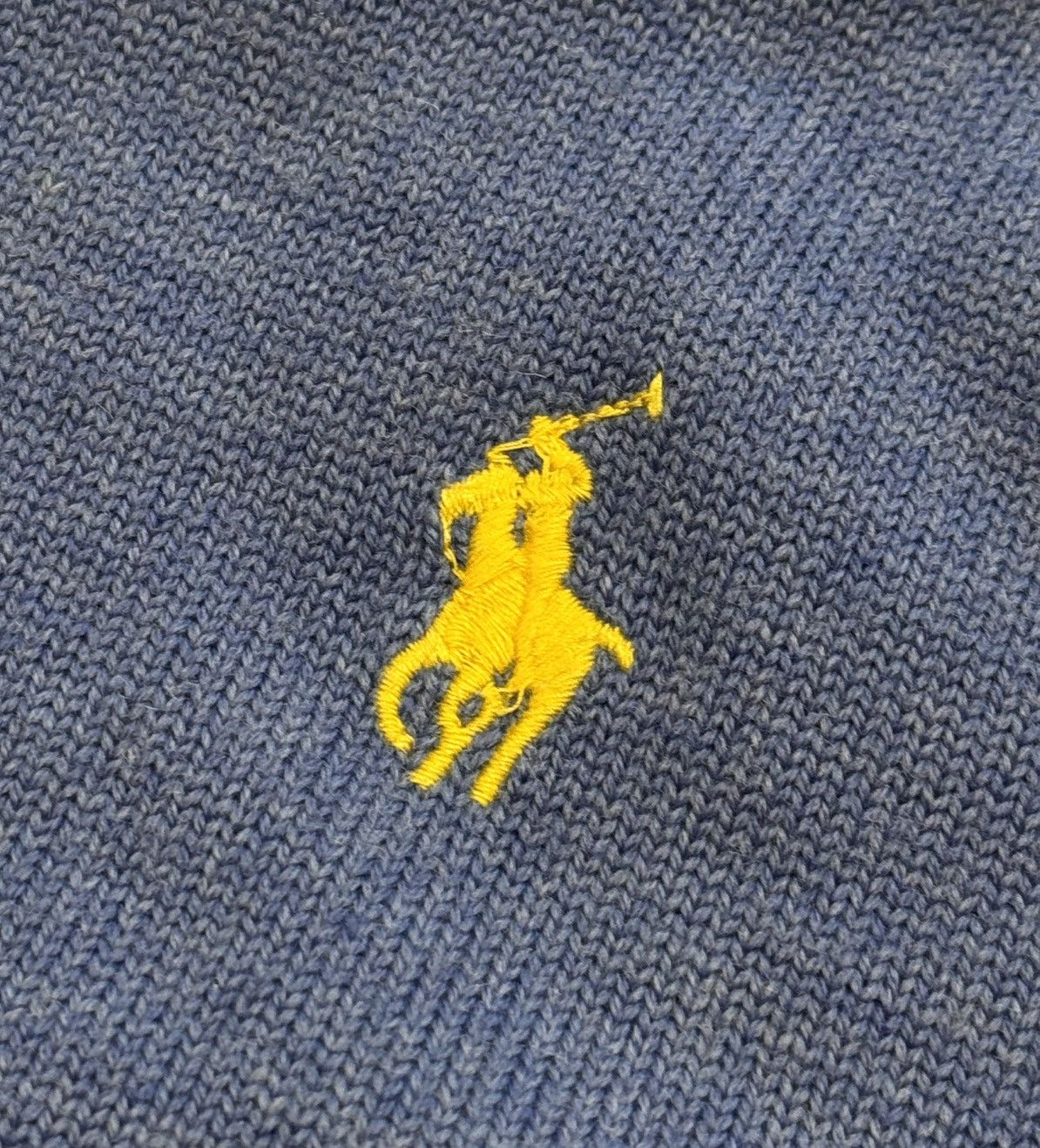 Polo Ralph Lauren × Vintage Vintage Polo Ralph Lauren Knitted 1/4 Zip Up Sweater Medium Size US M / EU 48-50 / 2 - 7 Thumbnail