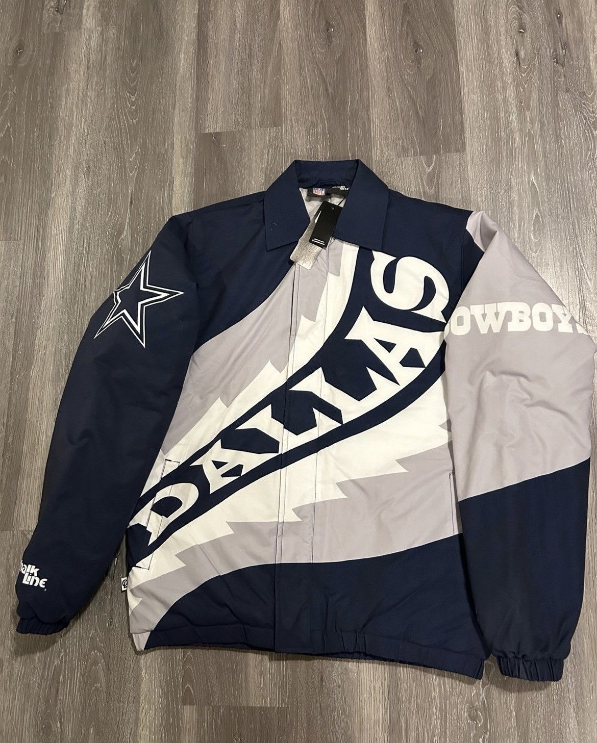 Chalk Line Chalk Line NWT Dallas Cowboys Saw Blade Quilted Jacket Size US S / EU 44-46 / 1 - 3 Thumbnail