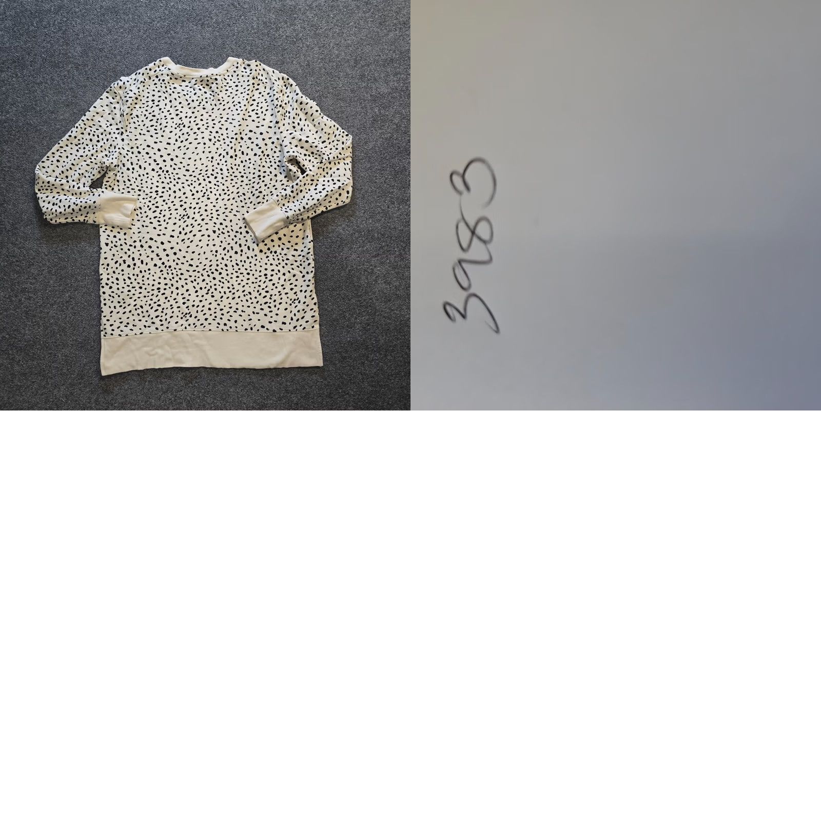 Vintage Daily Ritual Sweatshirt Women Size M White Polka Dot Dalmation Lounge Size M / US 6-8 / IT 42-44 - 8 Thumbnail