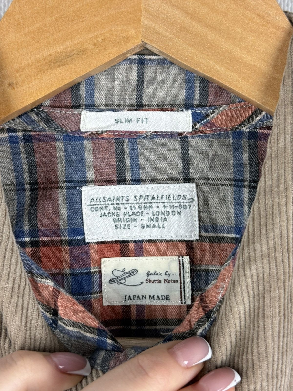Allsaints Allsaints Hilliard LS Plaid Checked Flannel Button Up Shirt Size US S / EU 44-46 / 1 - 12 Thumbnail