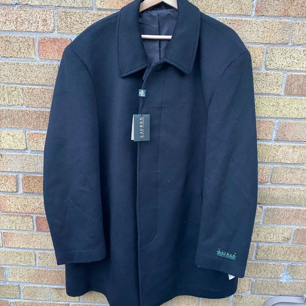 Ralph Lauren BNWT Ralph Lauren Overcoat Wool Blend Black 46R Jacket Coat Size US M / EU 48-50 / 2 - 4 Thumbnail