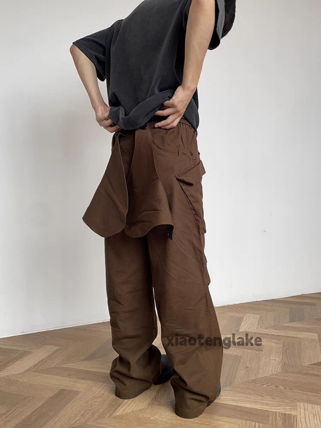 Designer × Japanese Brand × Vintage Utility skate hiphop yuppie flared pleated cargo pants Size US 34 / EU 50 - 4 Thumbnail